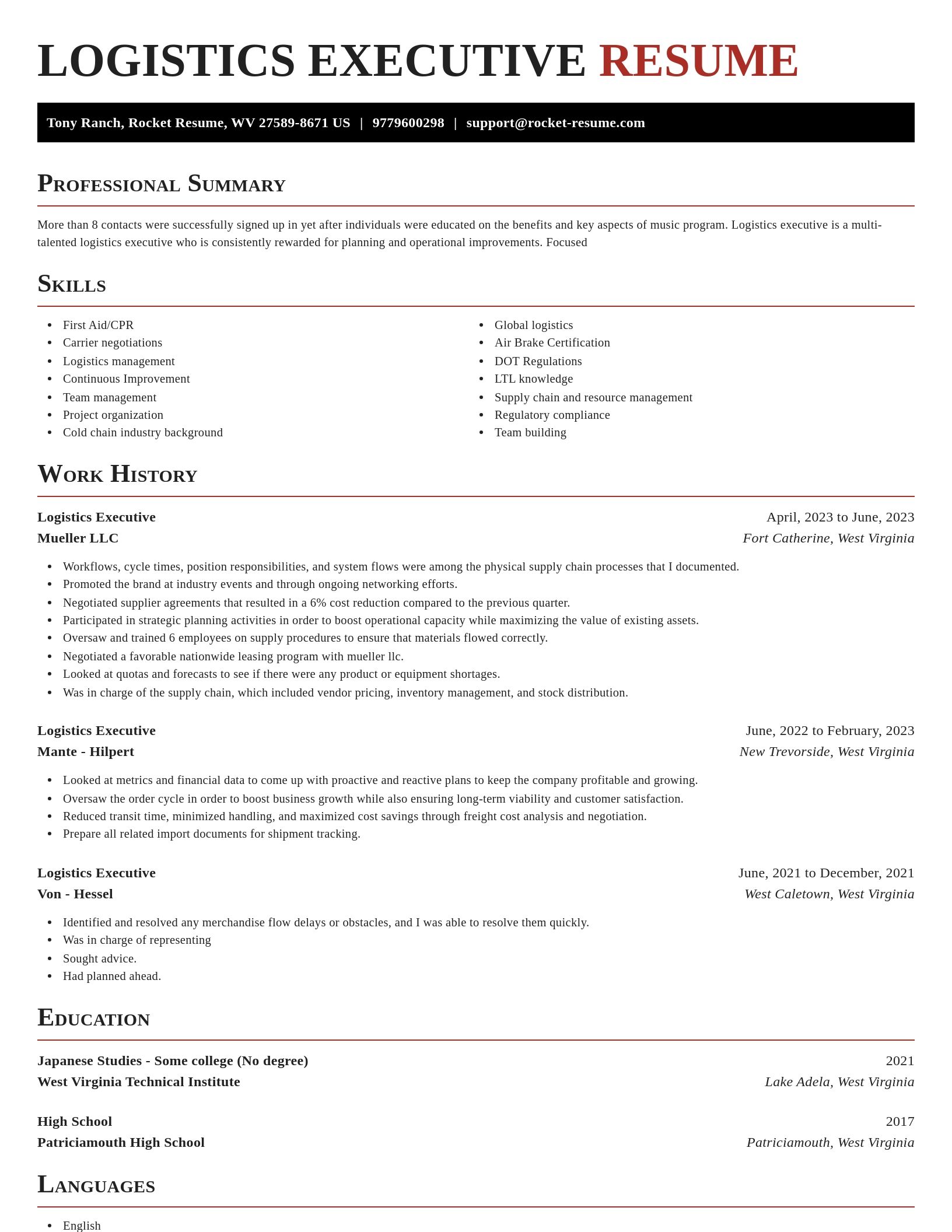 Exquisite resume template