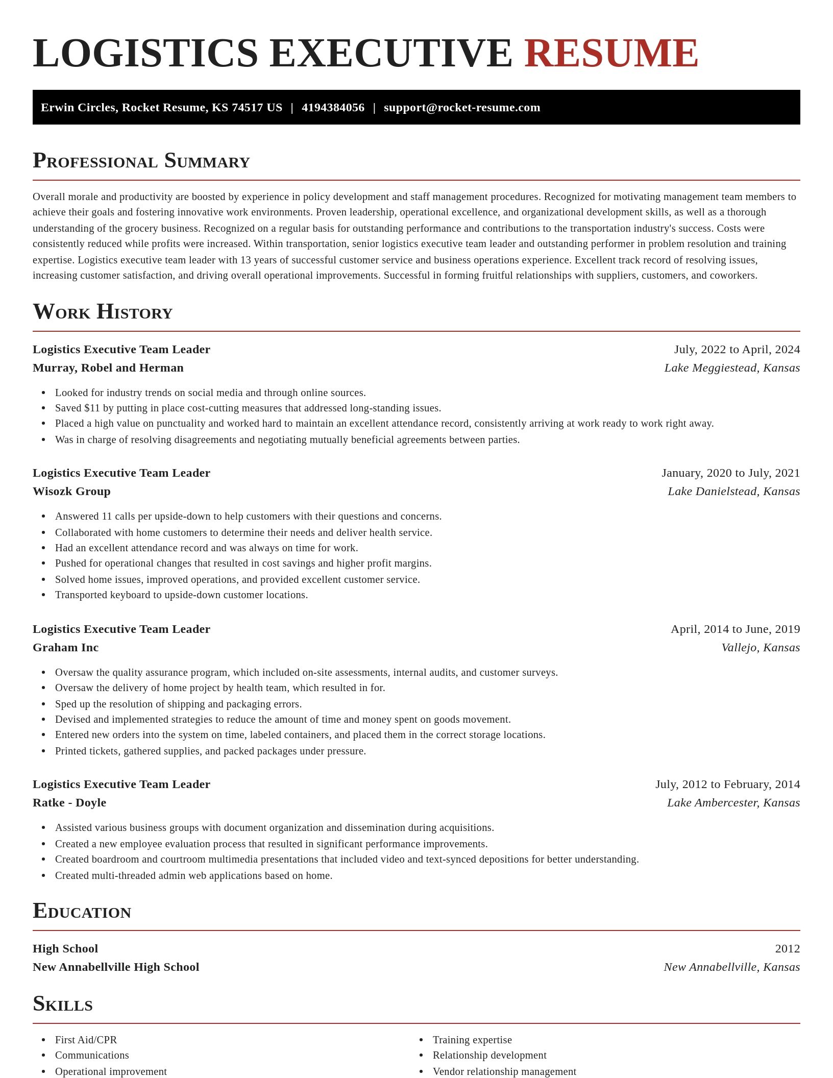 Exquisite resume template