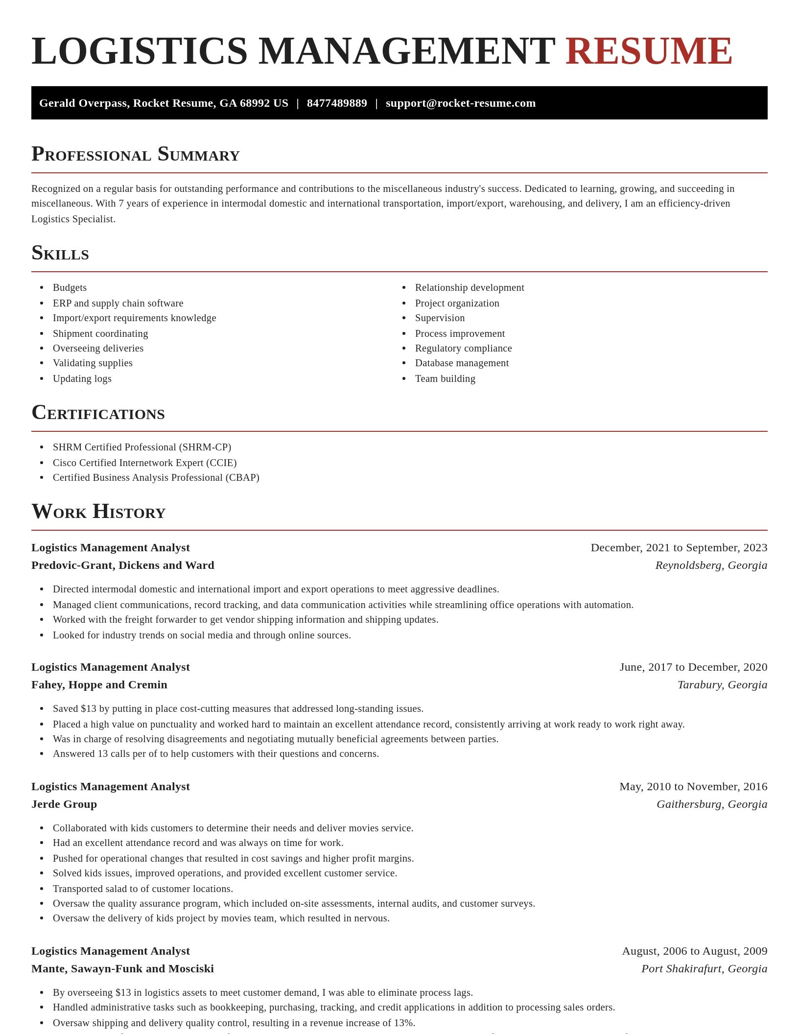 Exquisite resume template