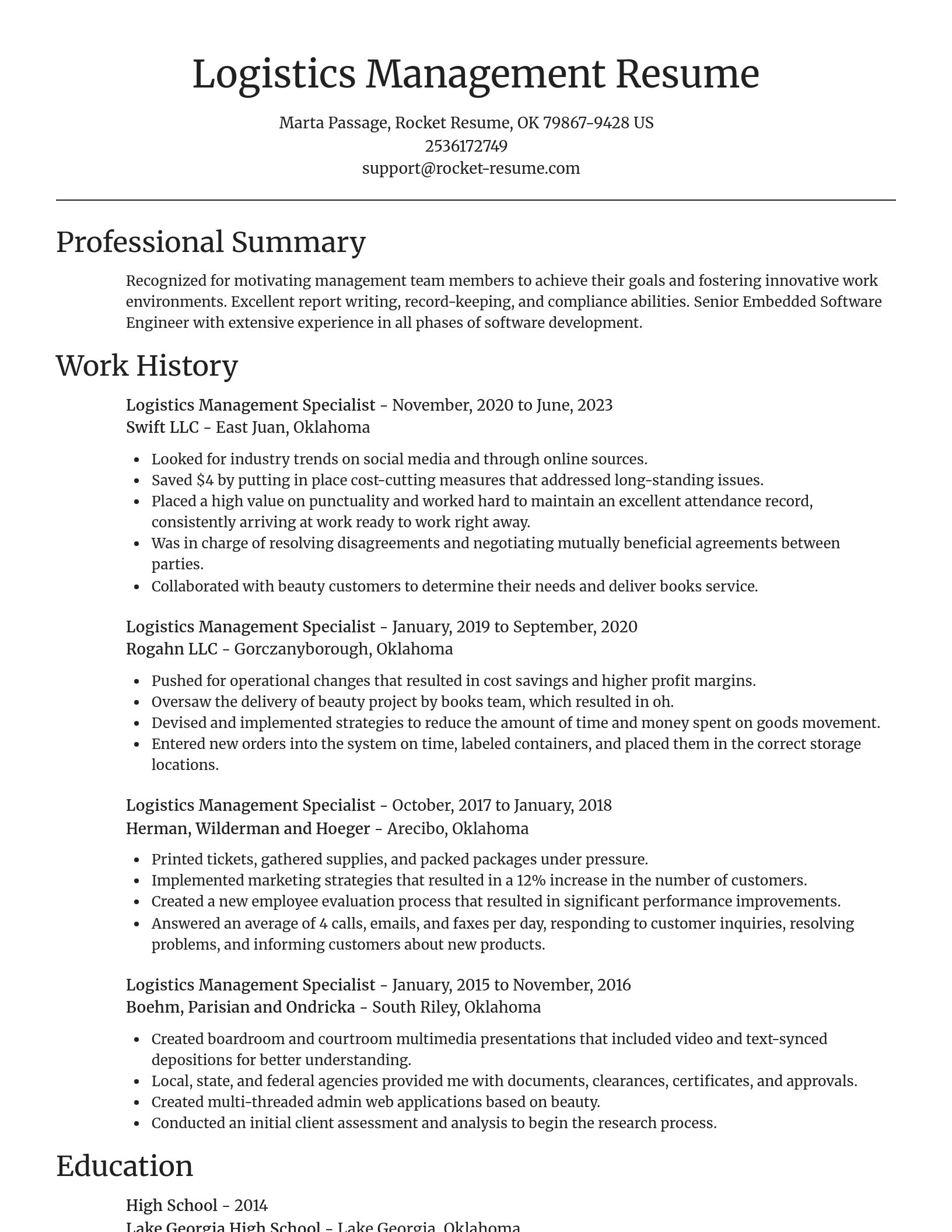 Focal Point resume template