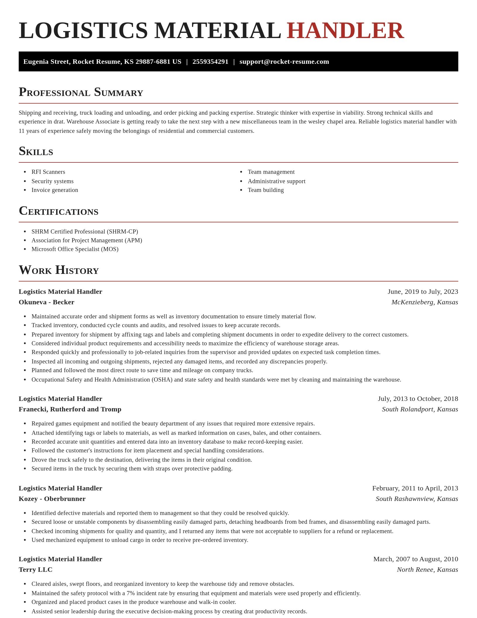 Exquisite resume template