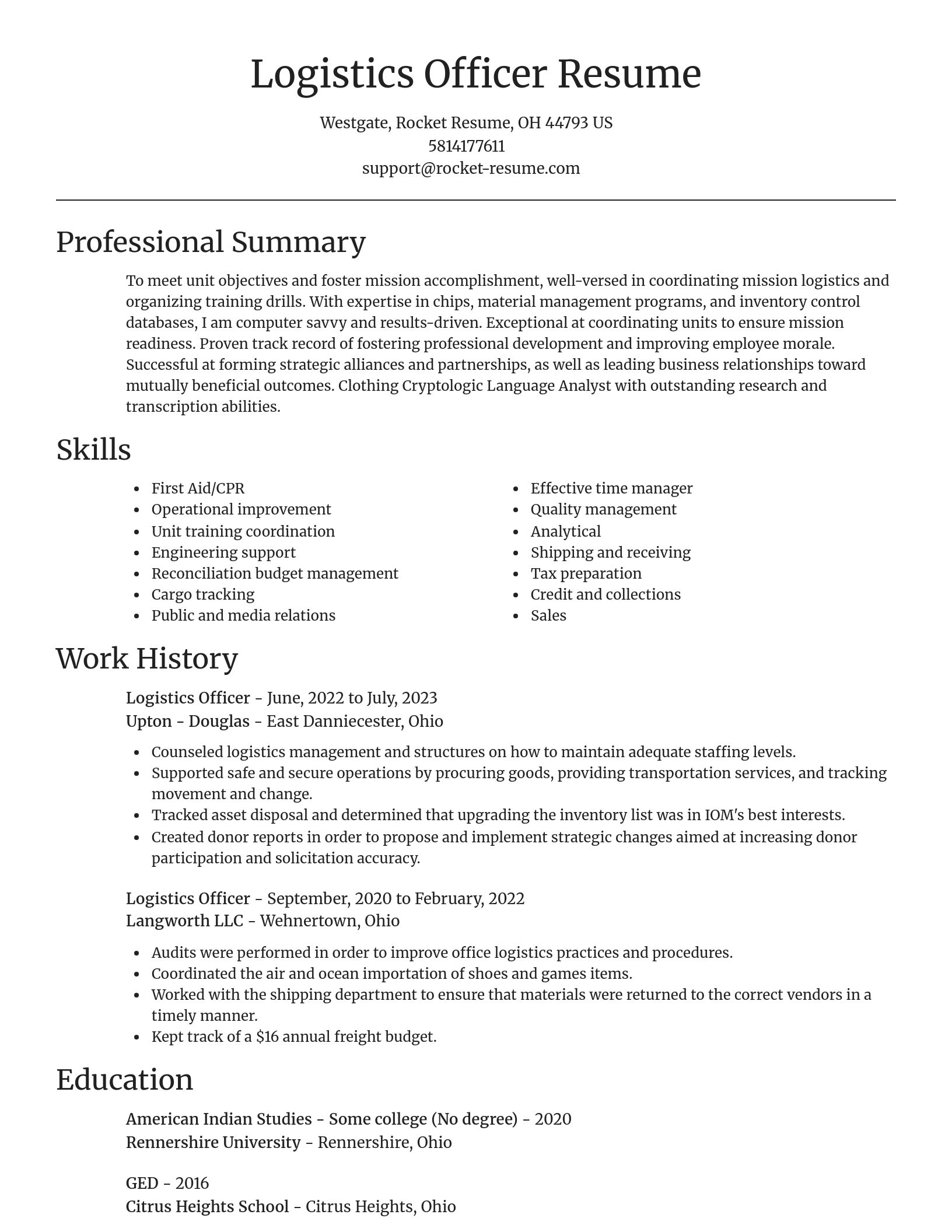 Focal Point resume template