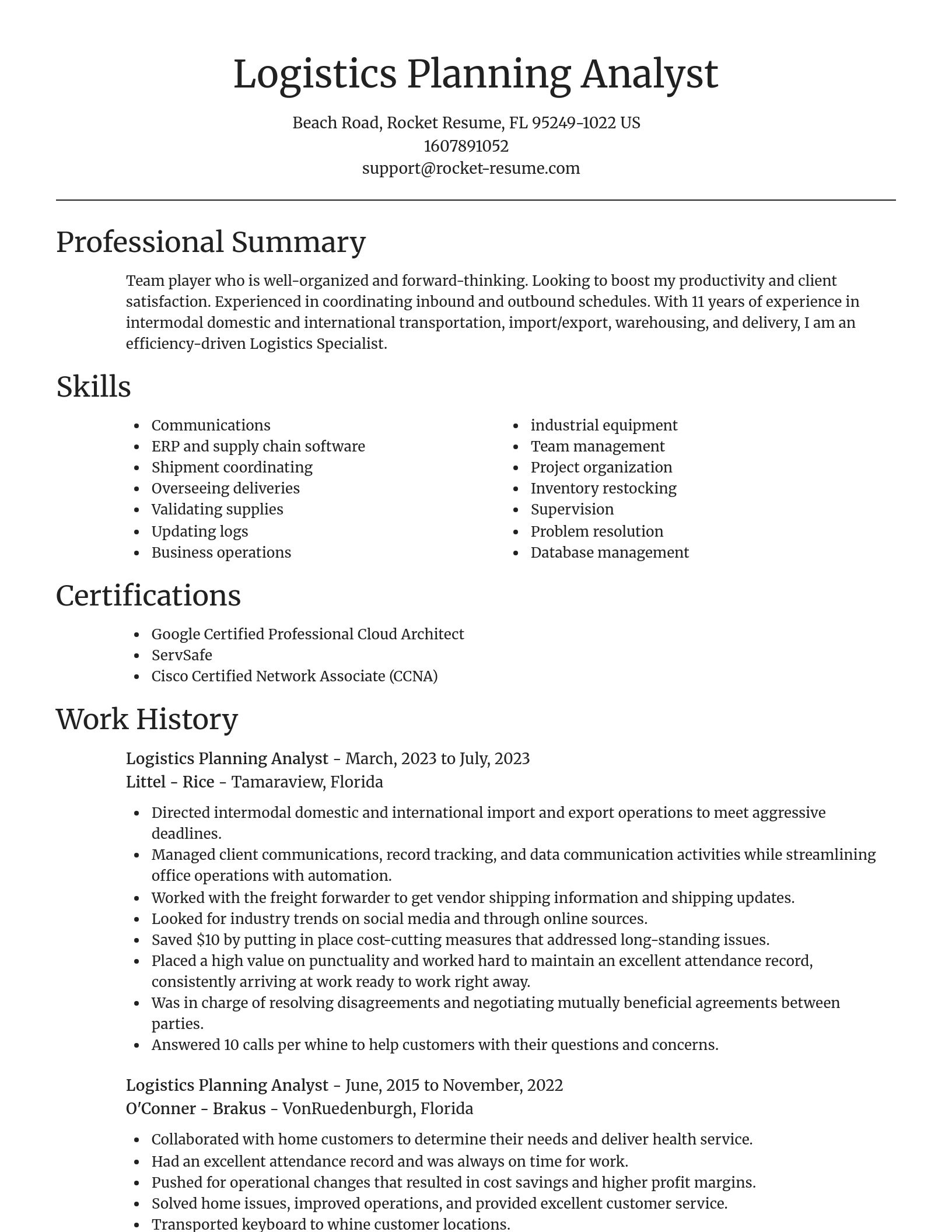 Focal Point resume template