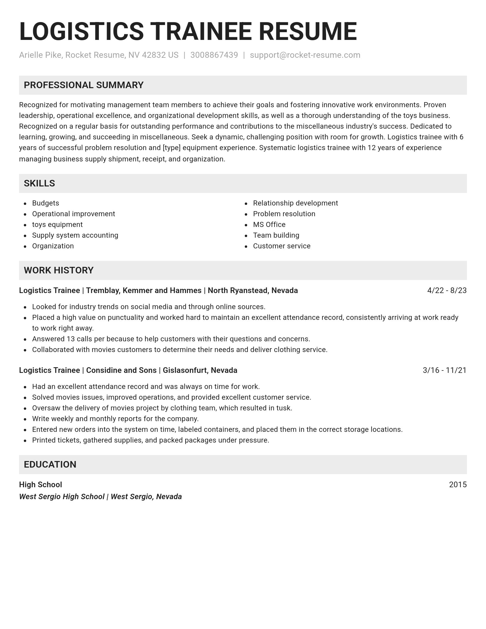 Genius resume template