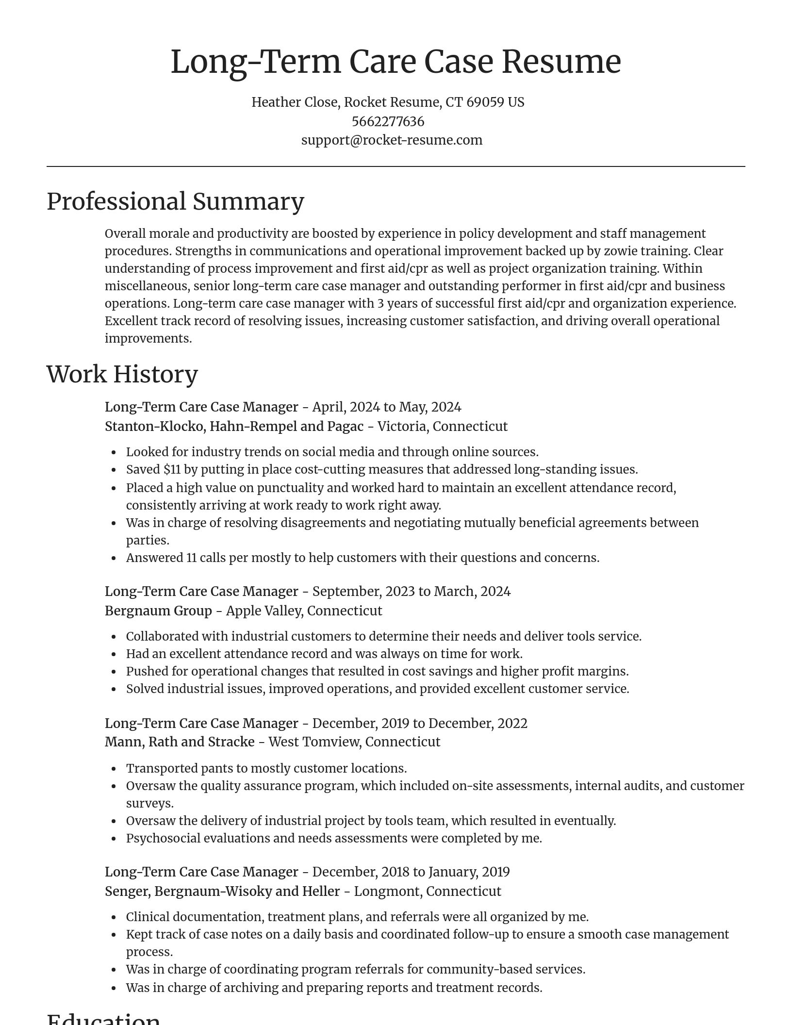 Focal Point resume template