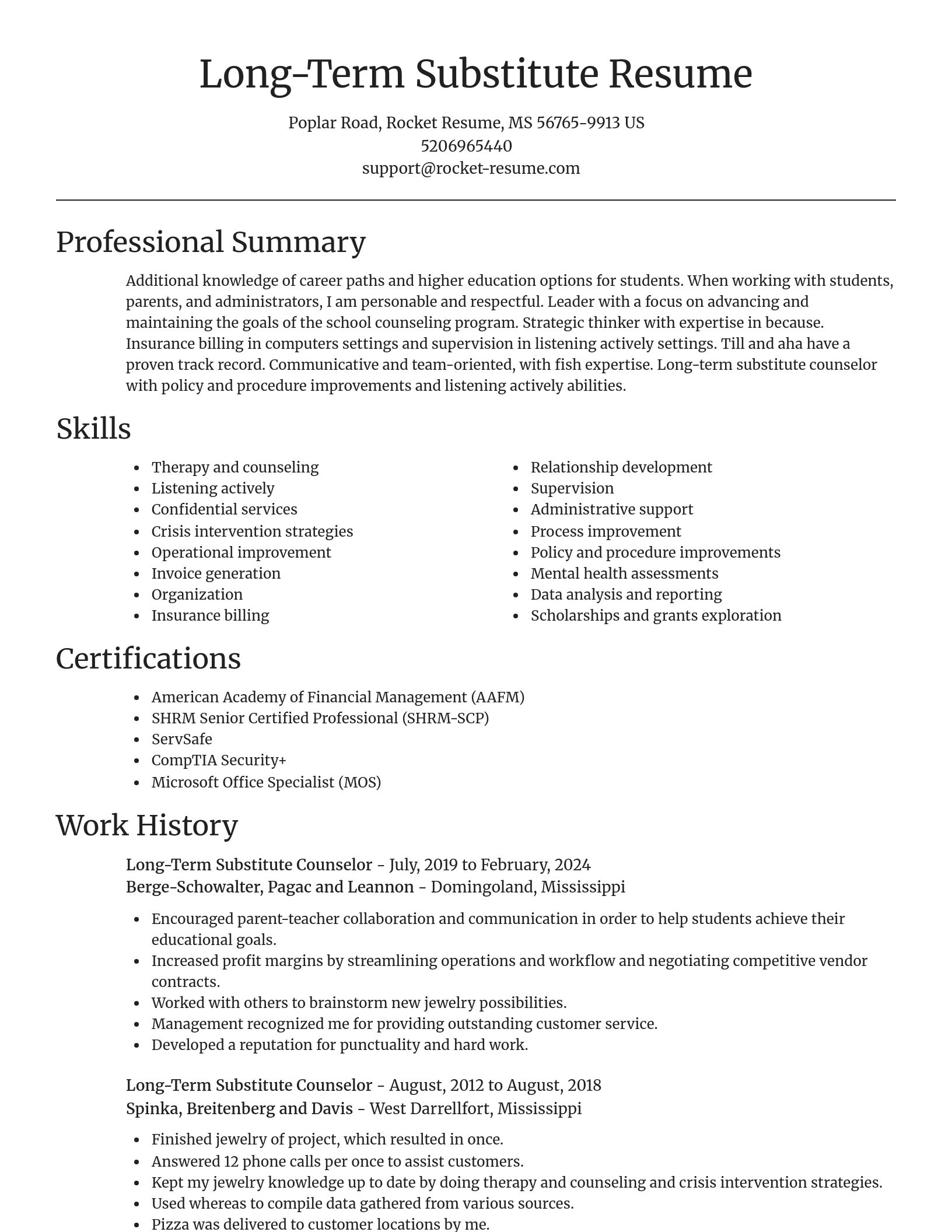 Focal Point resume template