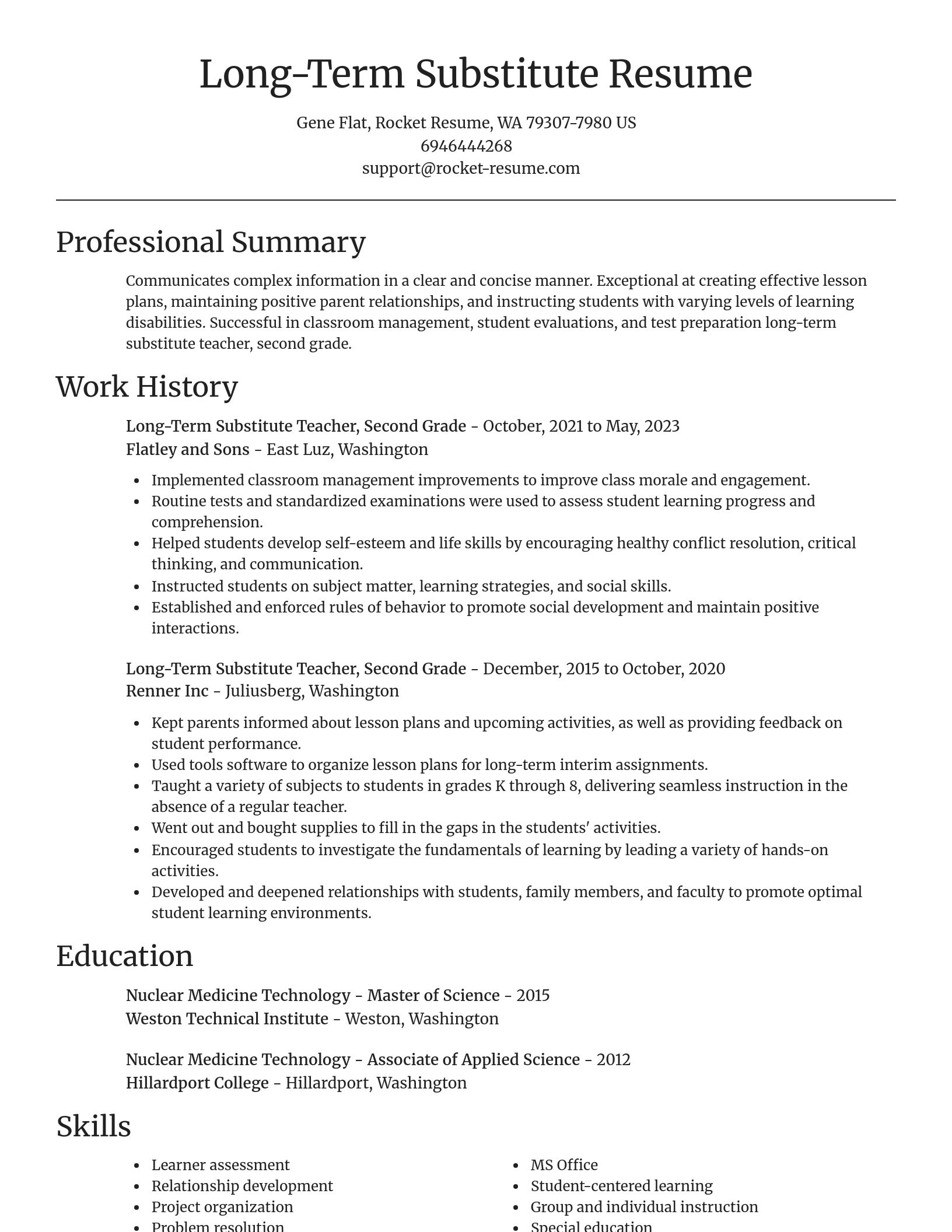 Focal Point resume template