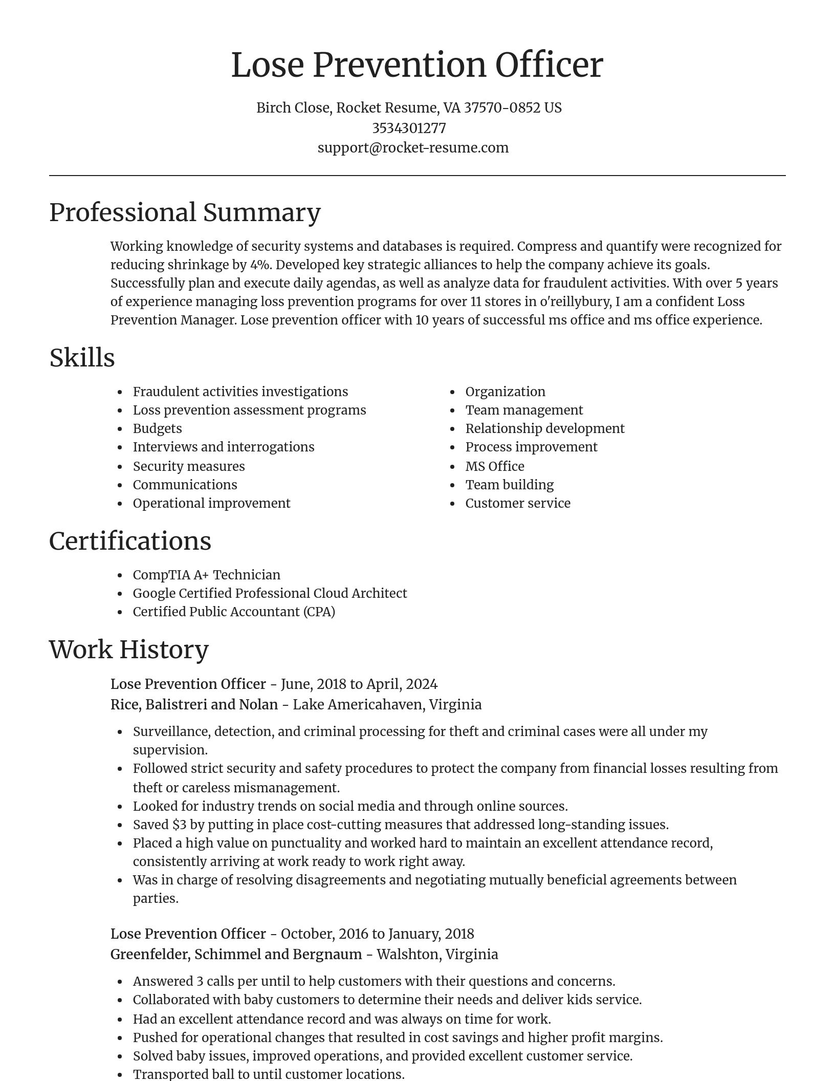 Focal Point resume template