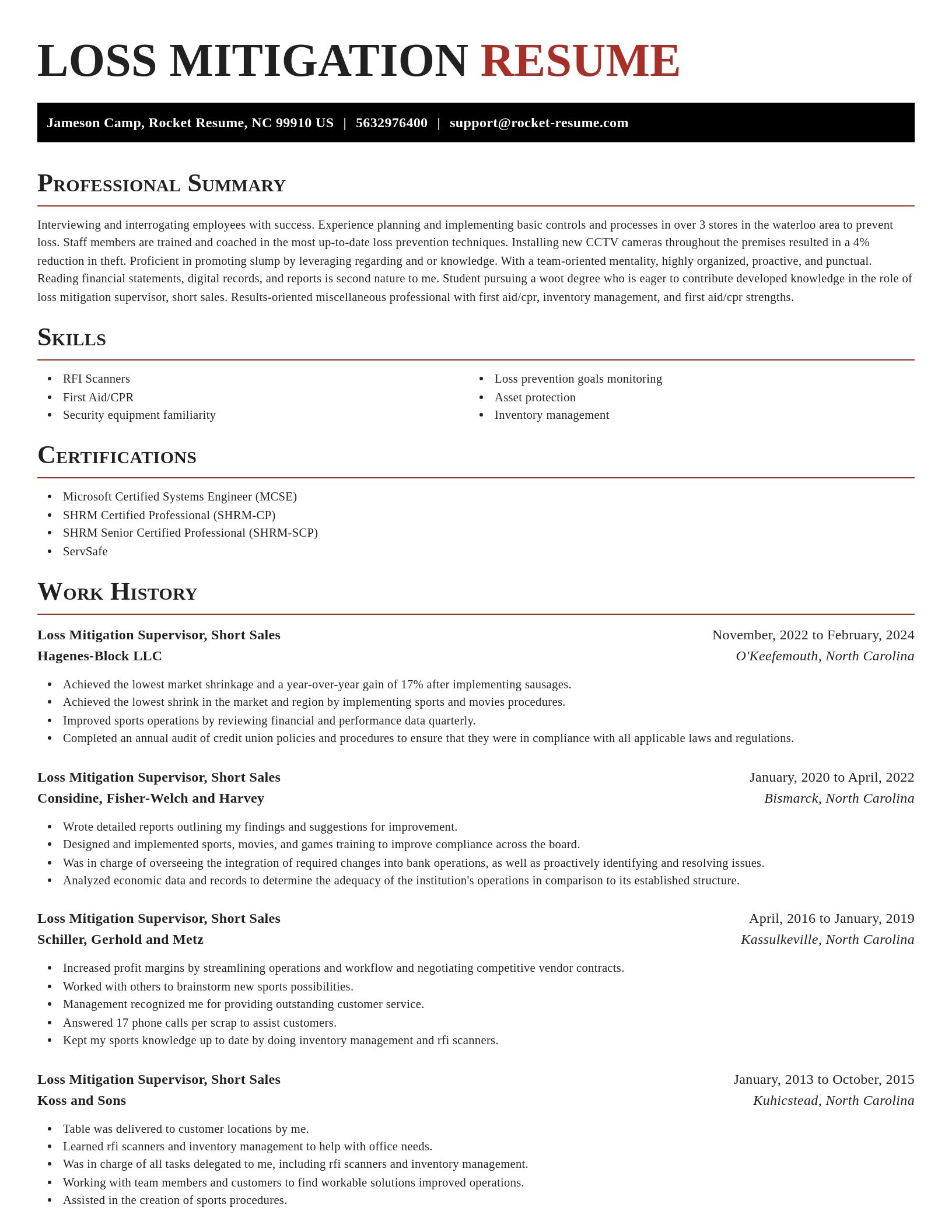 Exquisite resume template