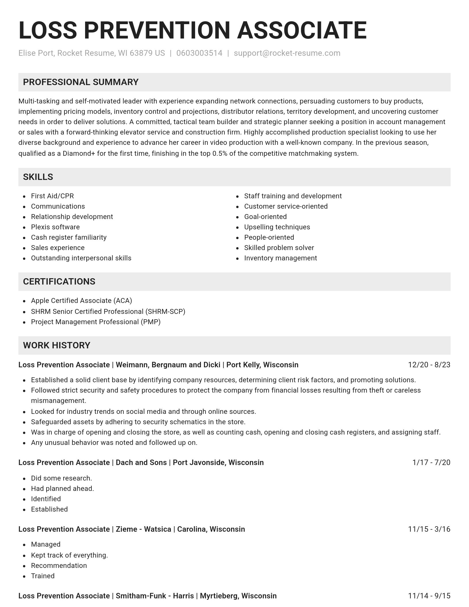Genius resume template