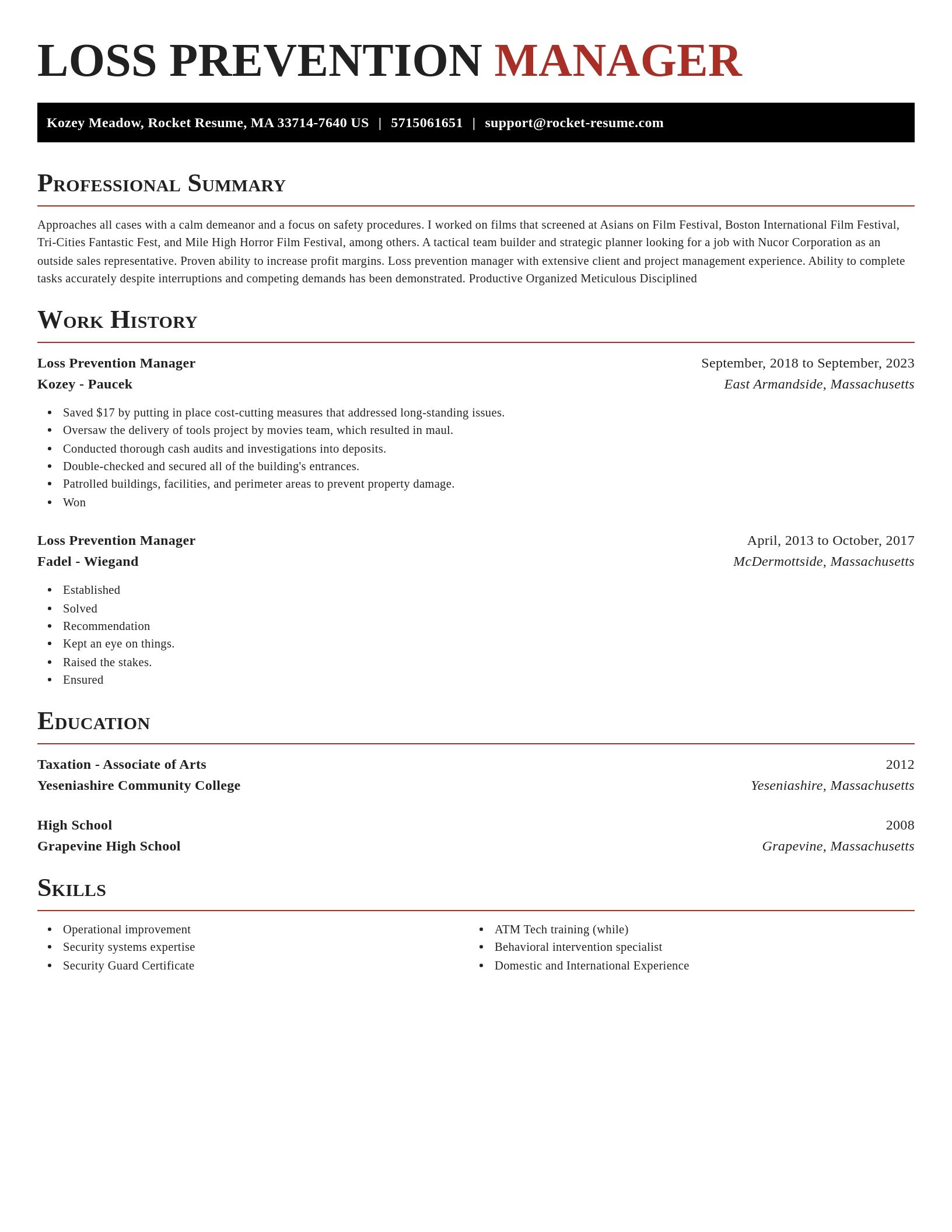 Exquisite resume template