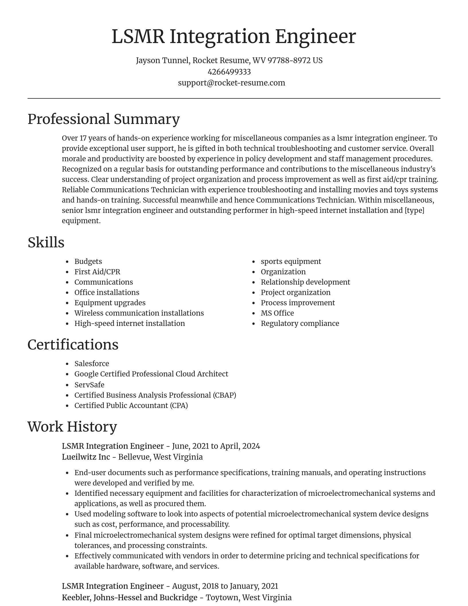 Focal Point resume template