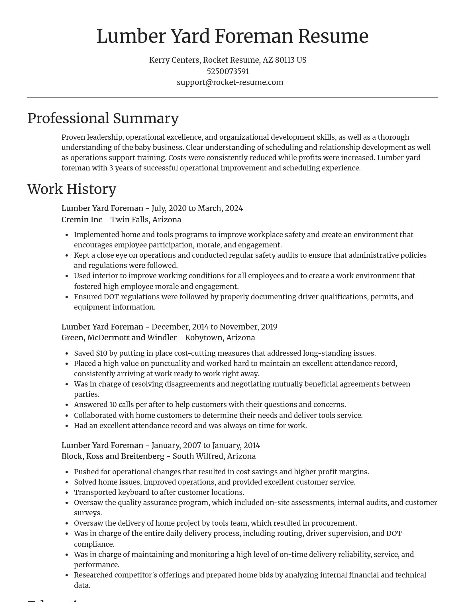 Focal Point resume template