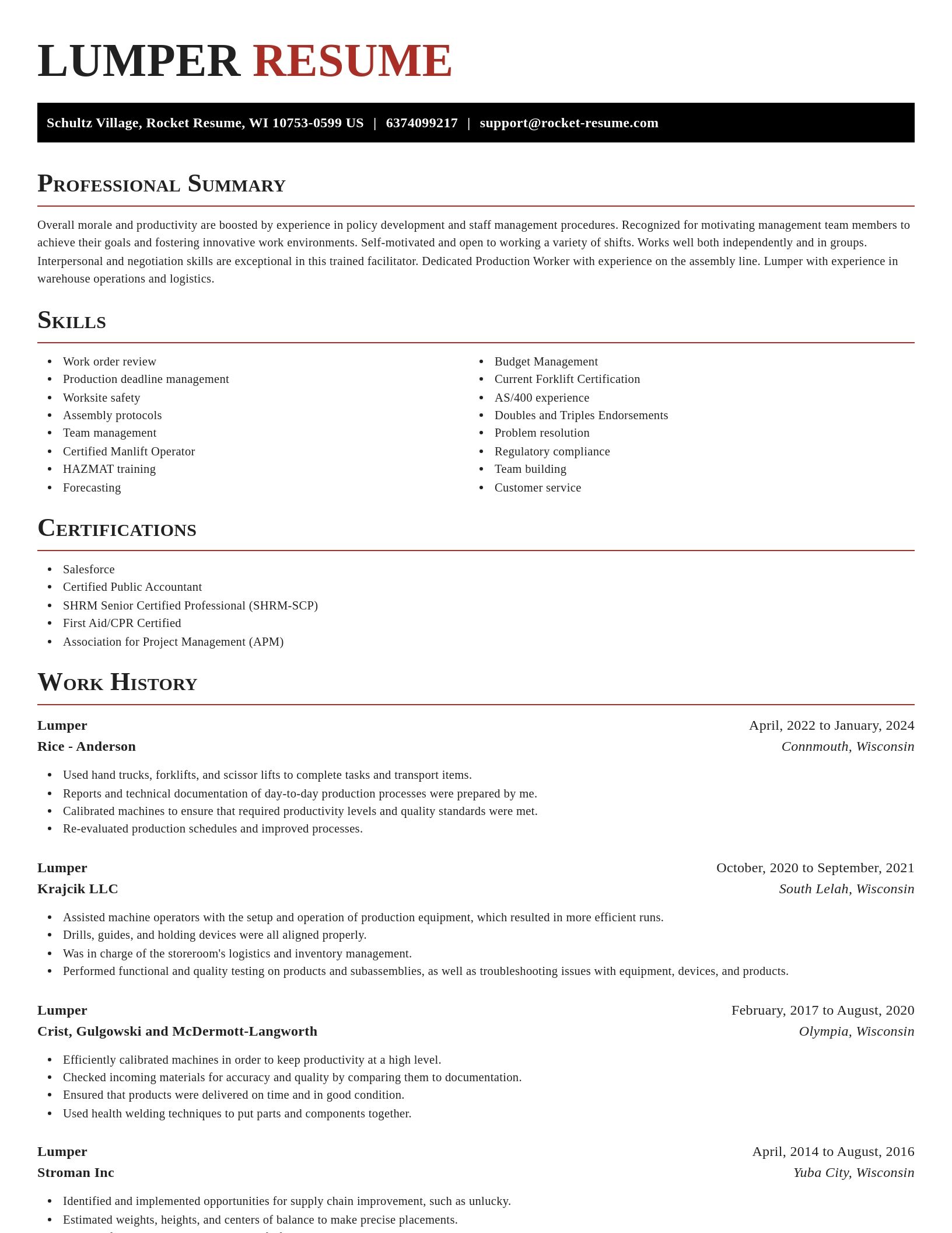 Exquisite resume template