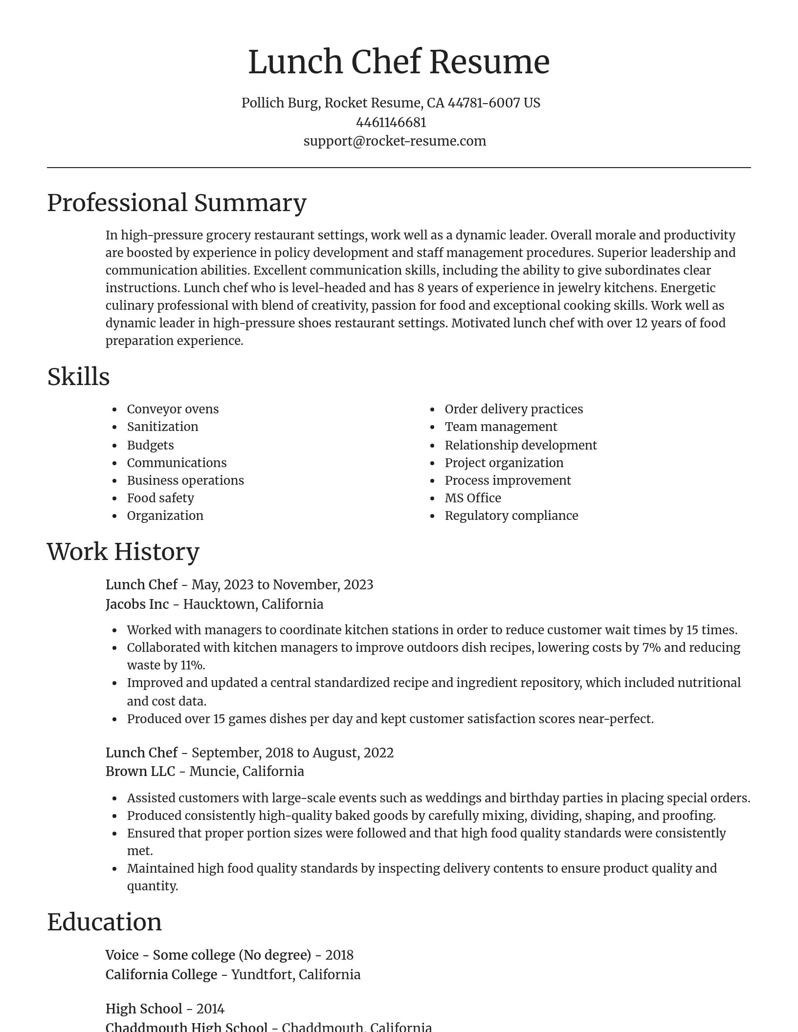 Focal Point resume template