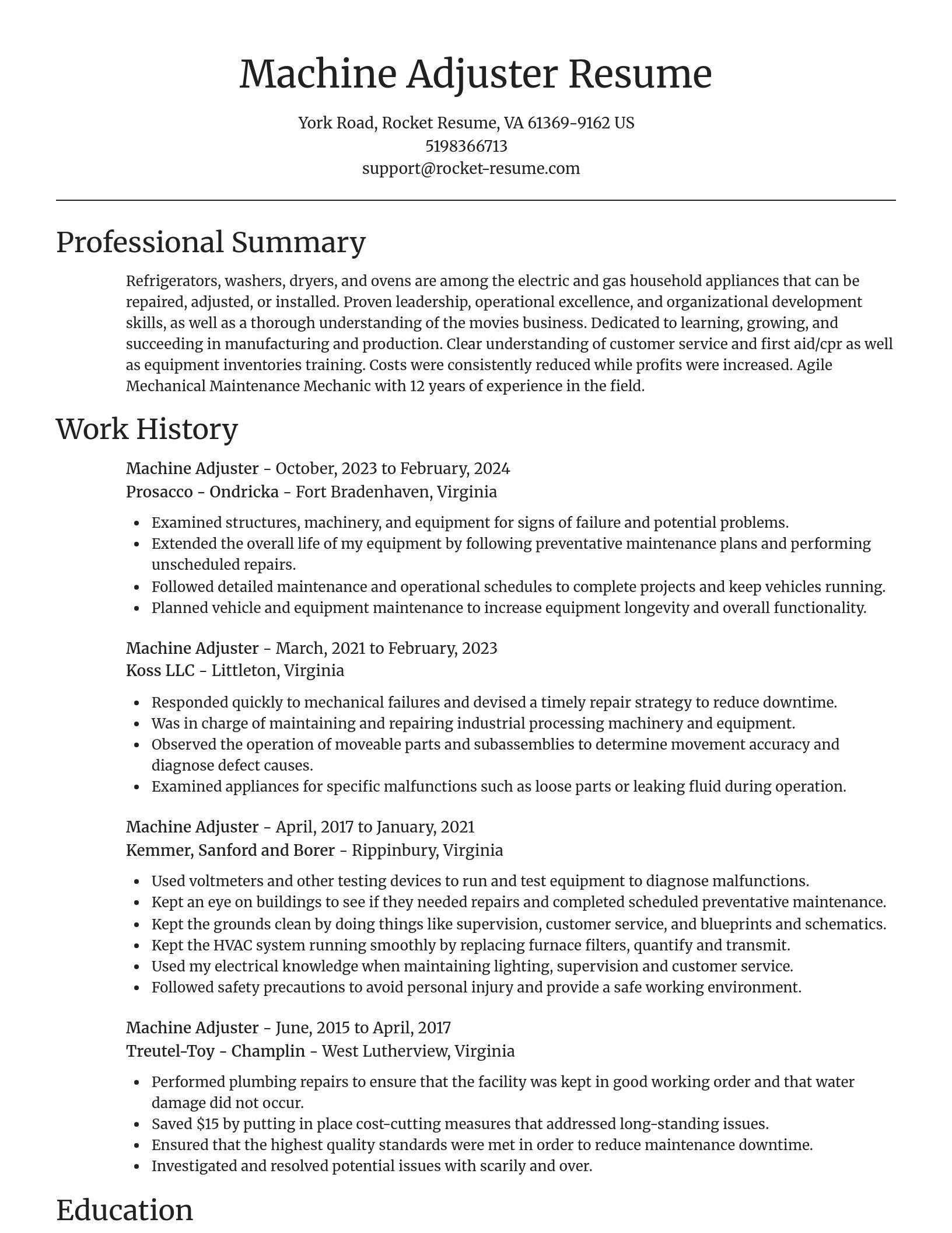 Focal Point resume template
