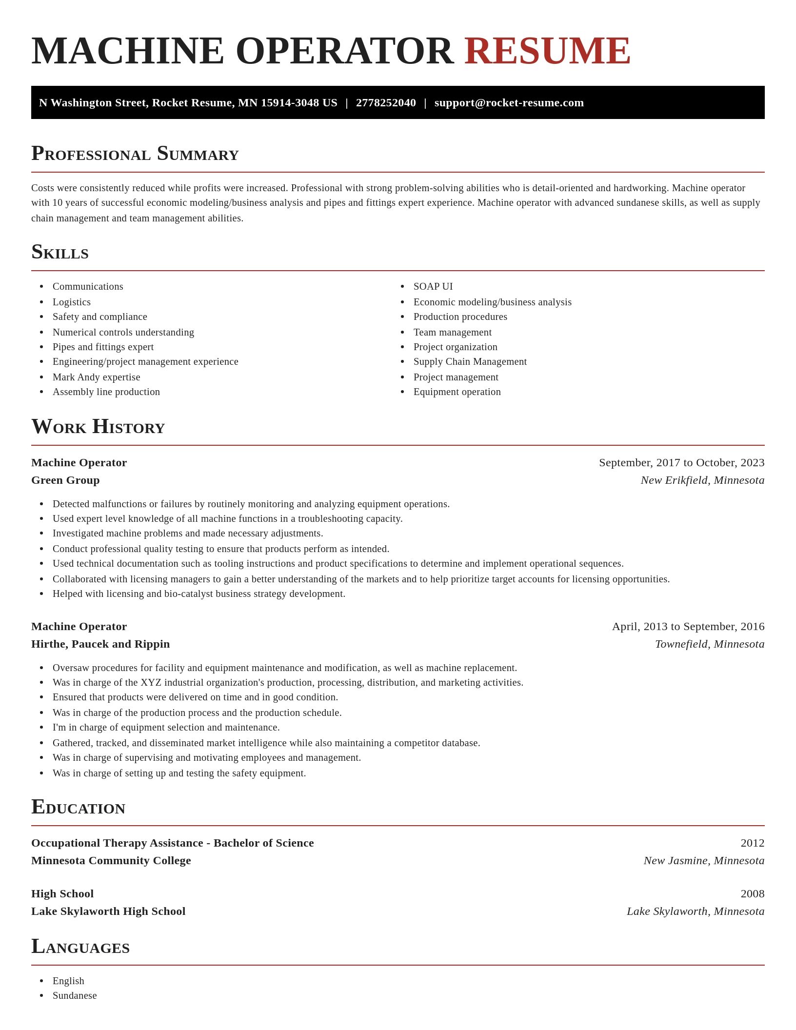 Exquisite resume template