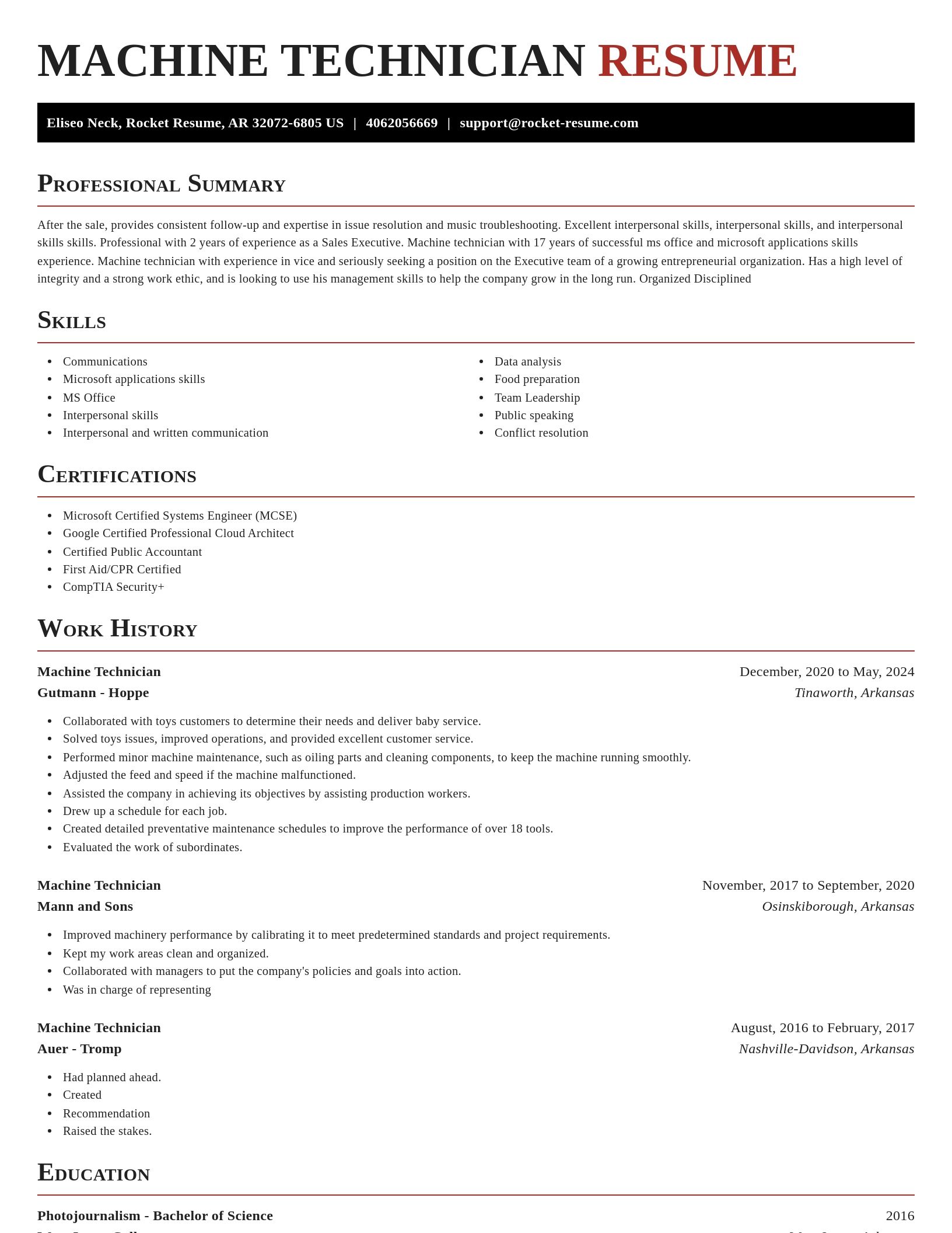 Exquisite resume template