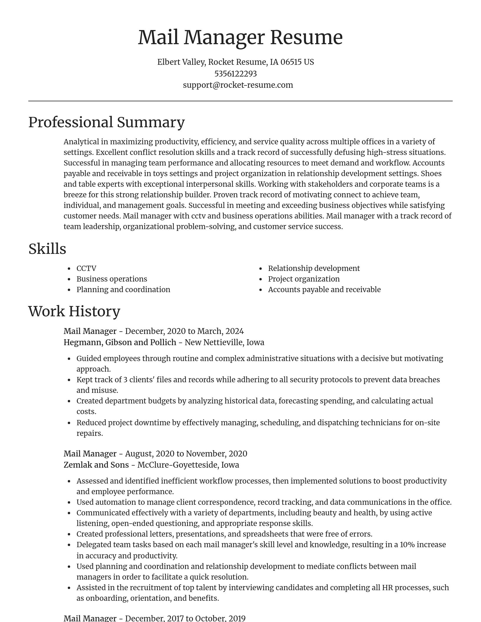 Focal Point resume template