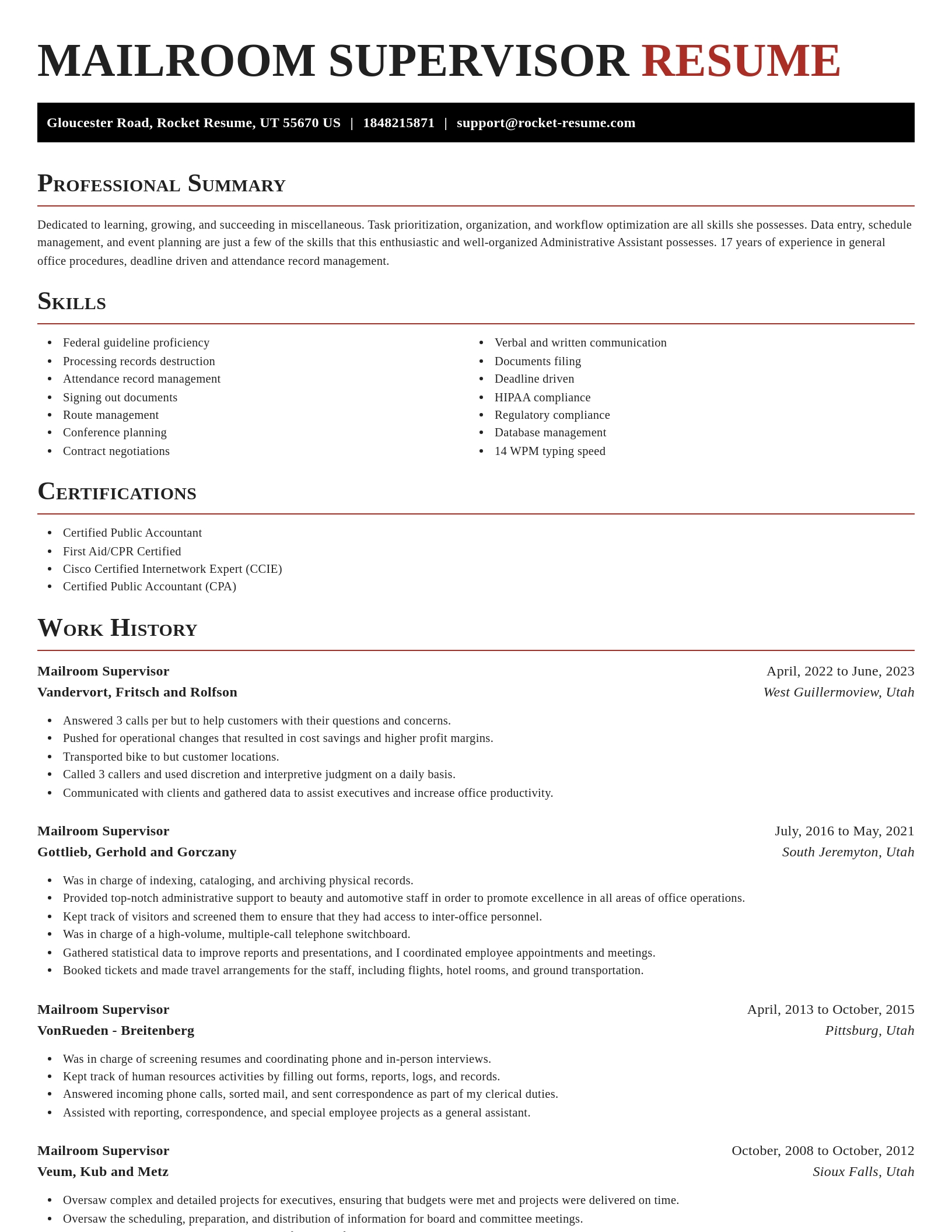 Exquisite resume template
