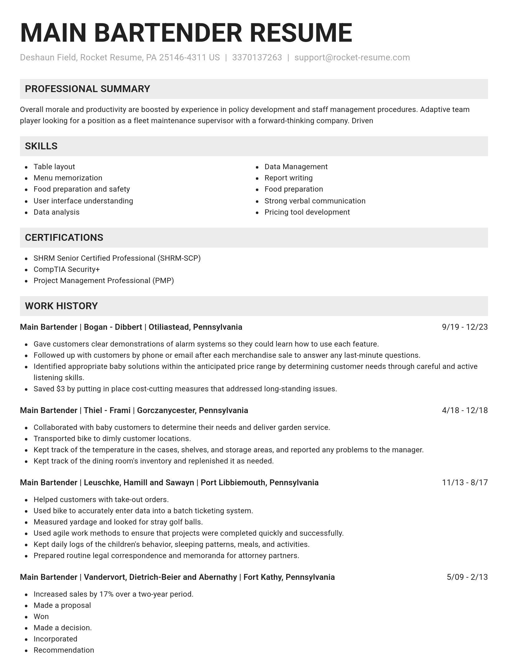 Genius resume template