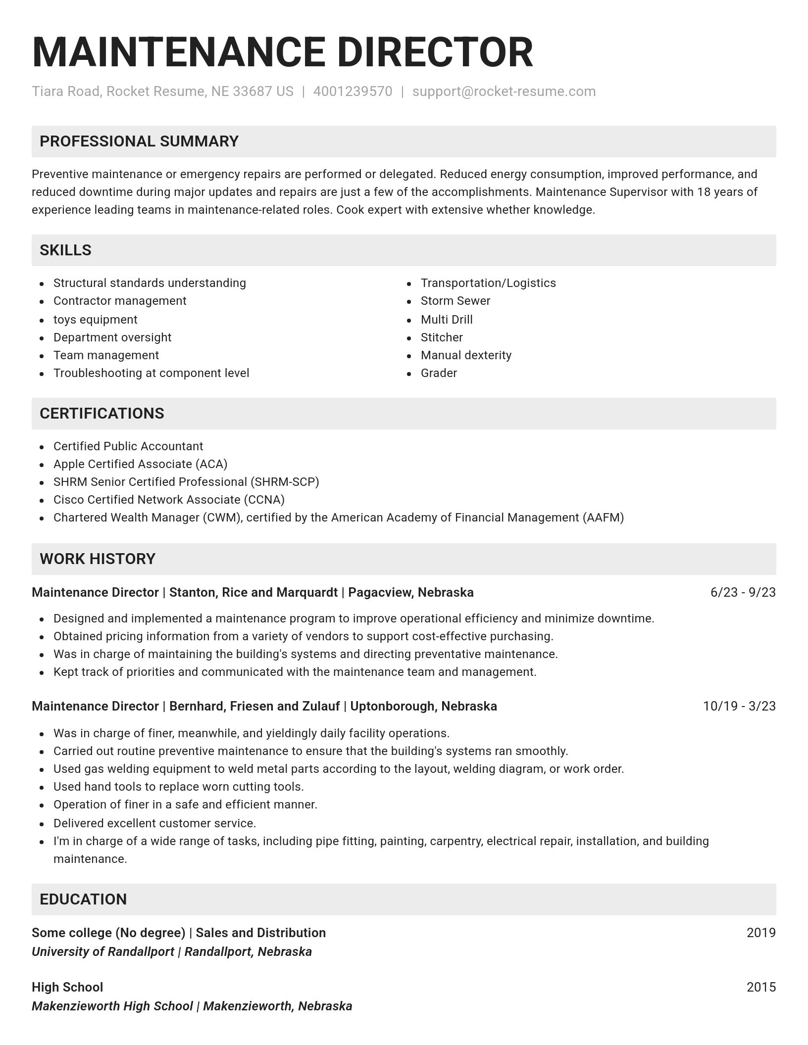 Genius resume template