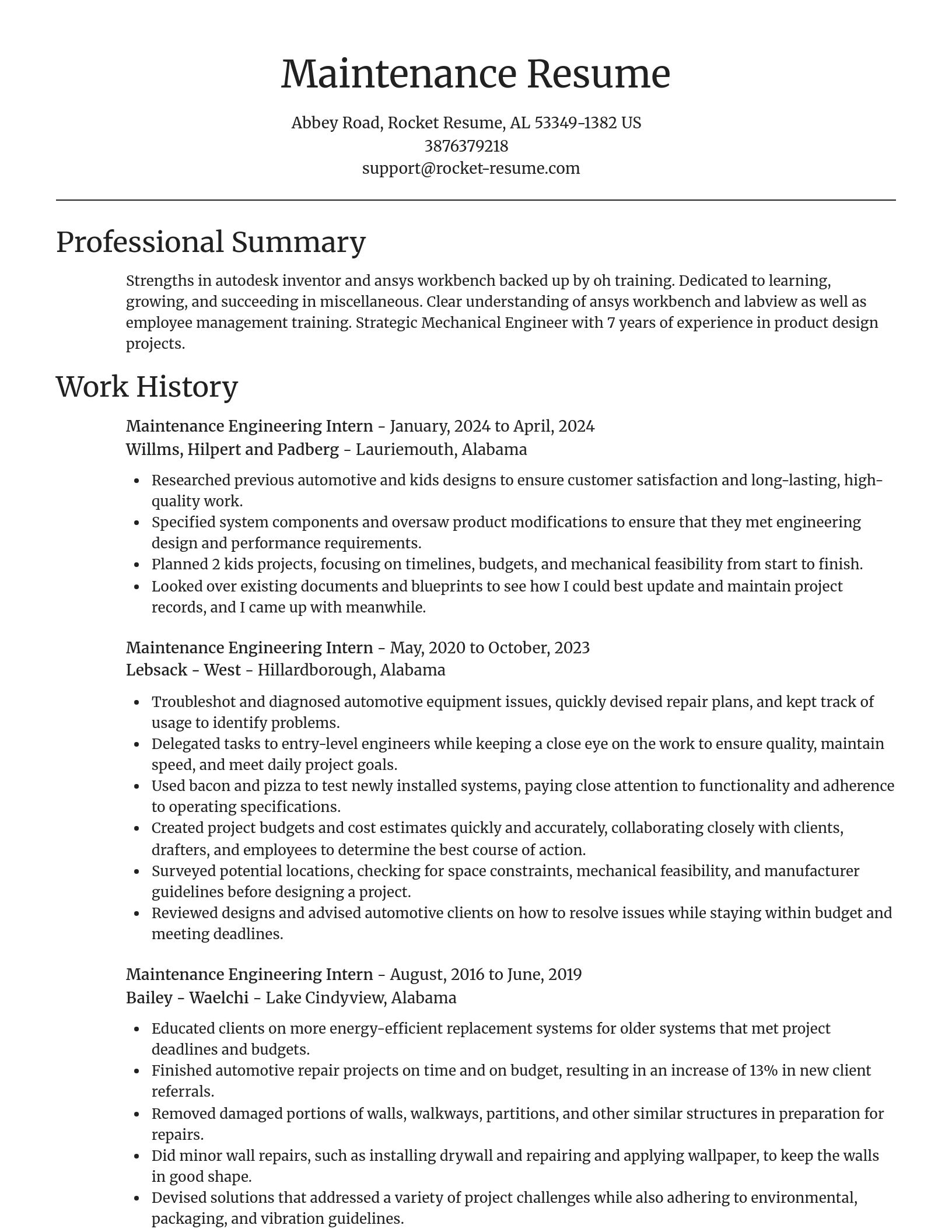 Focal Point resume template