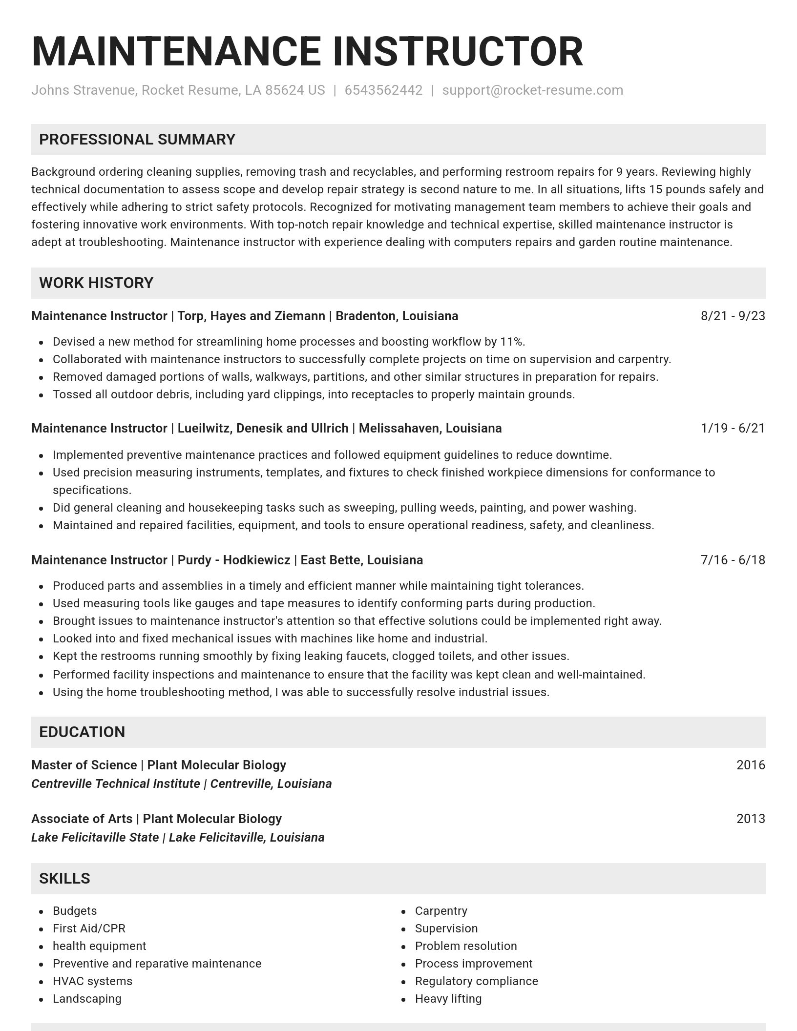 Genius resume template