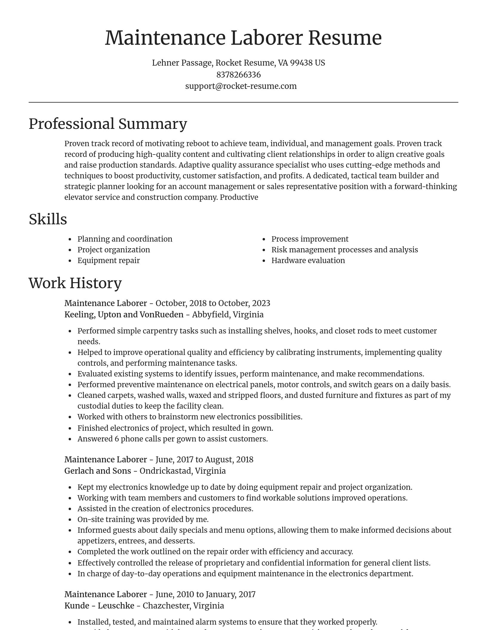 Focal Point resume template