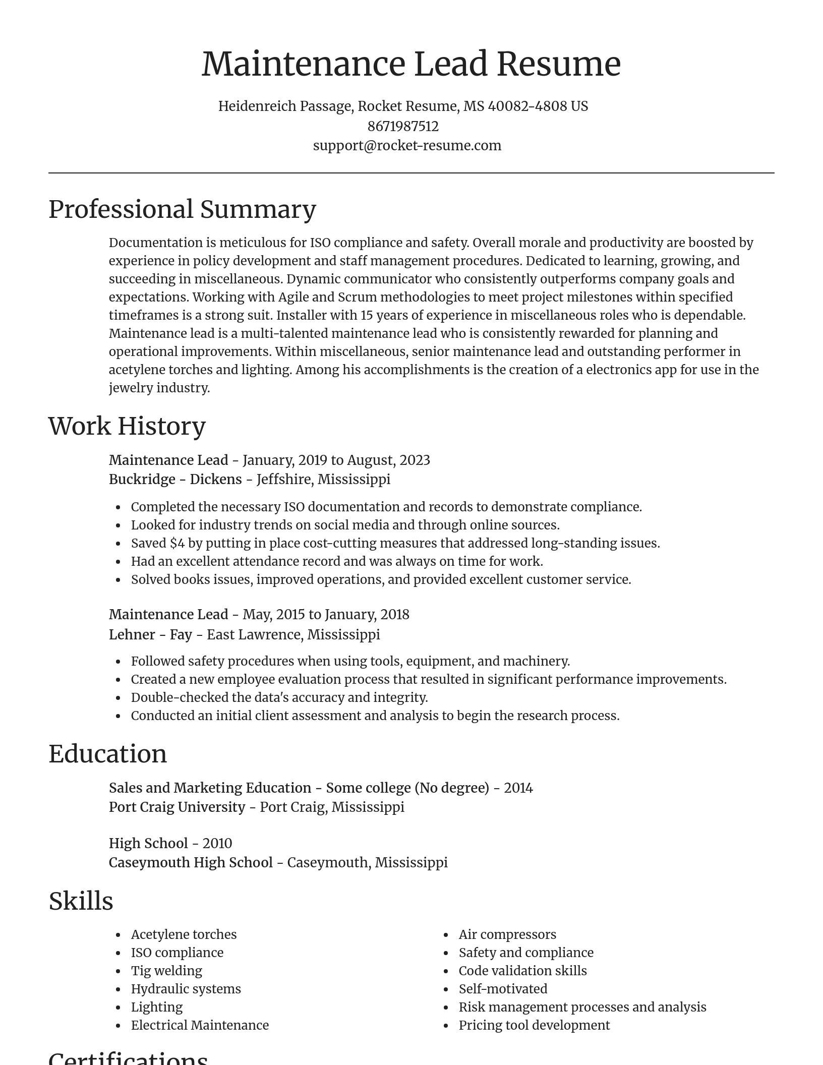 Focal Point resume template