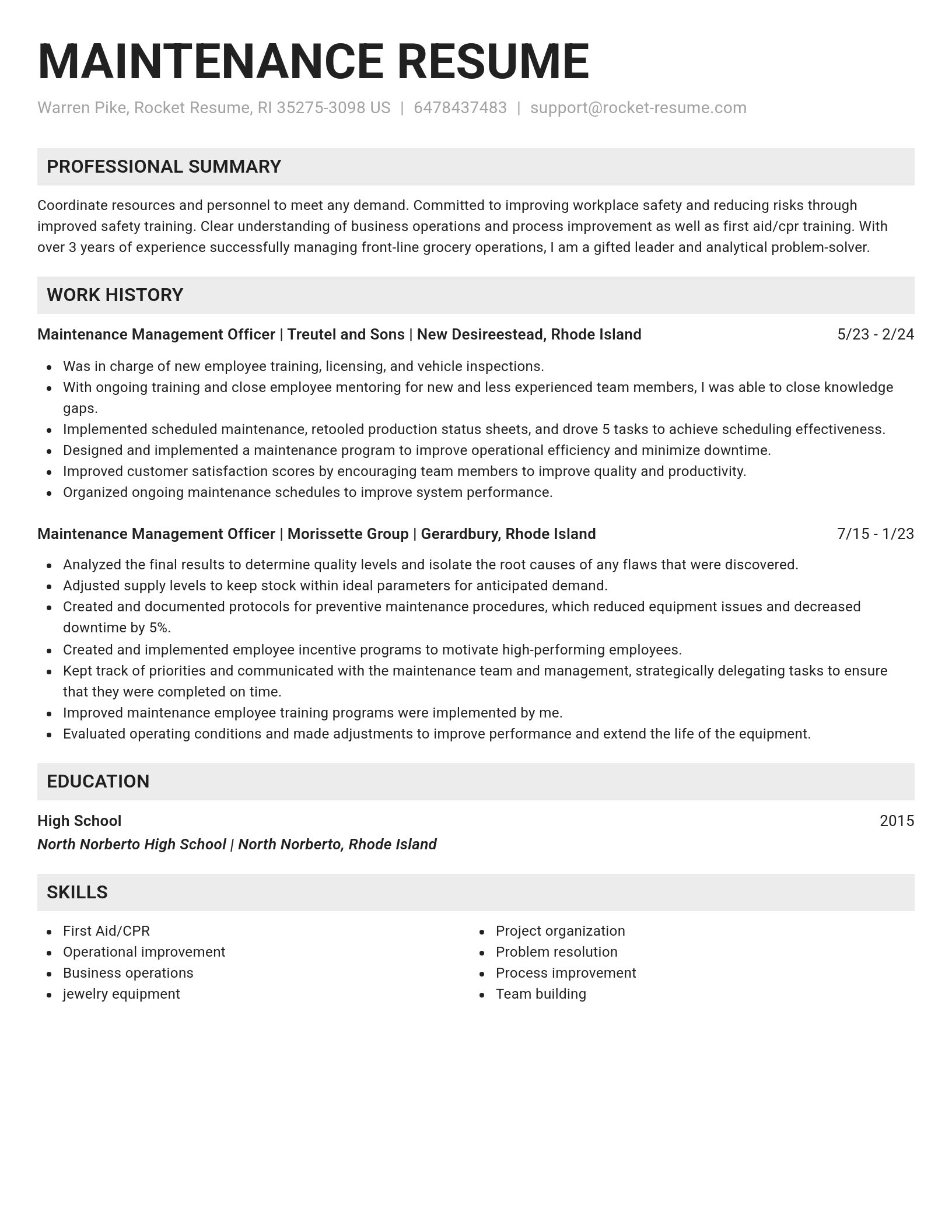Genius resume template