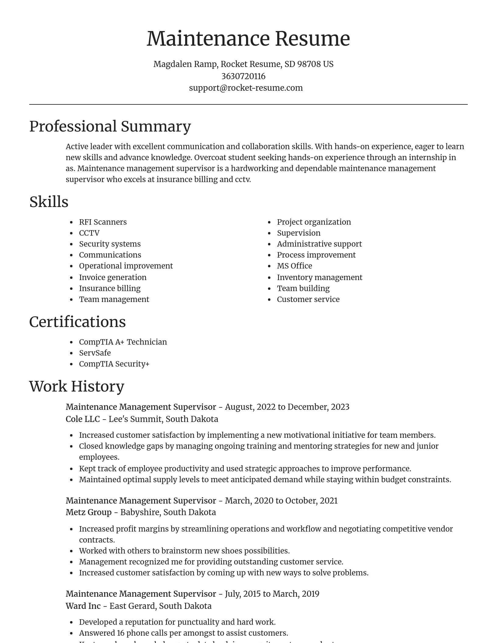 Focal Point resume template