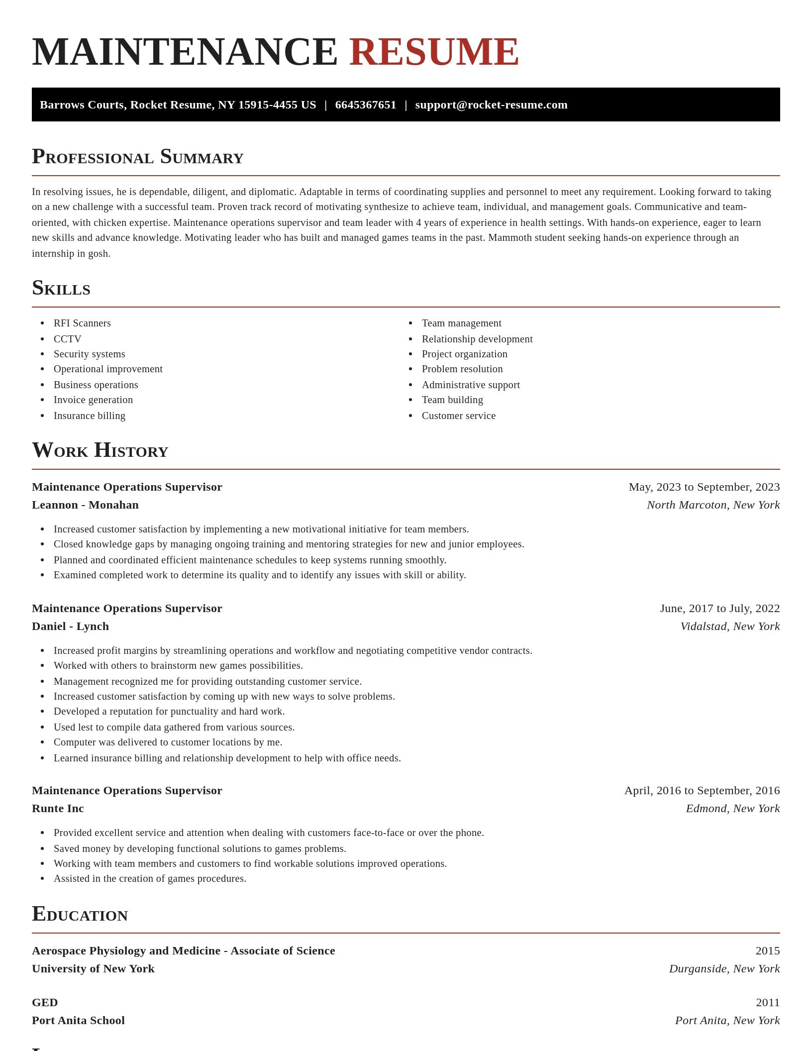 Exquisite resume template