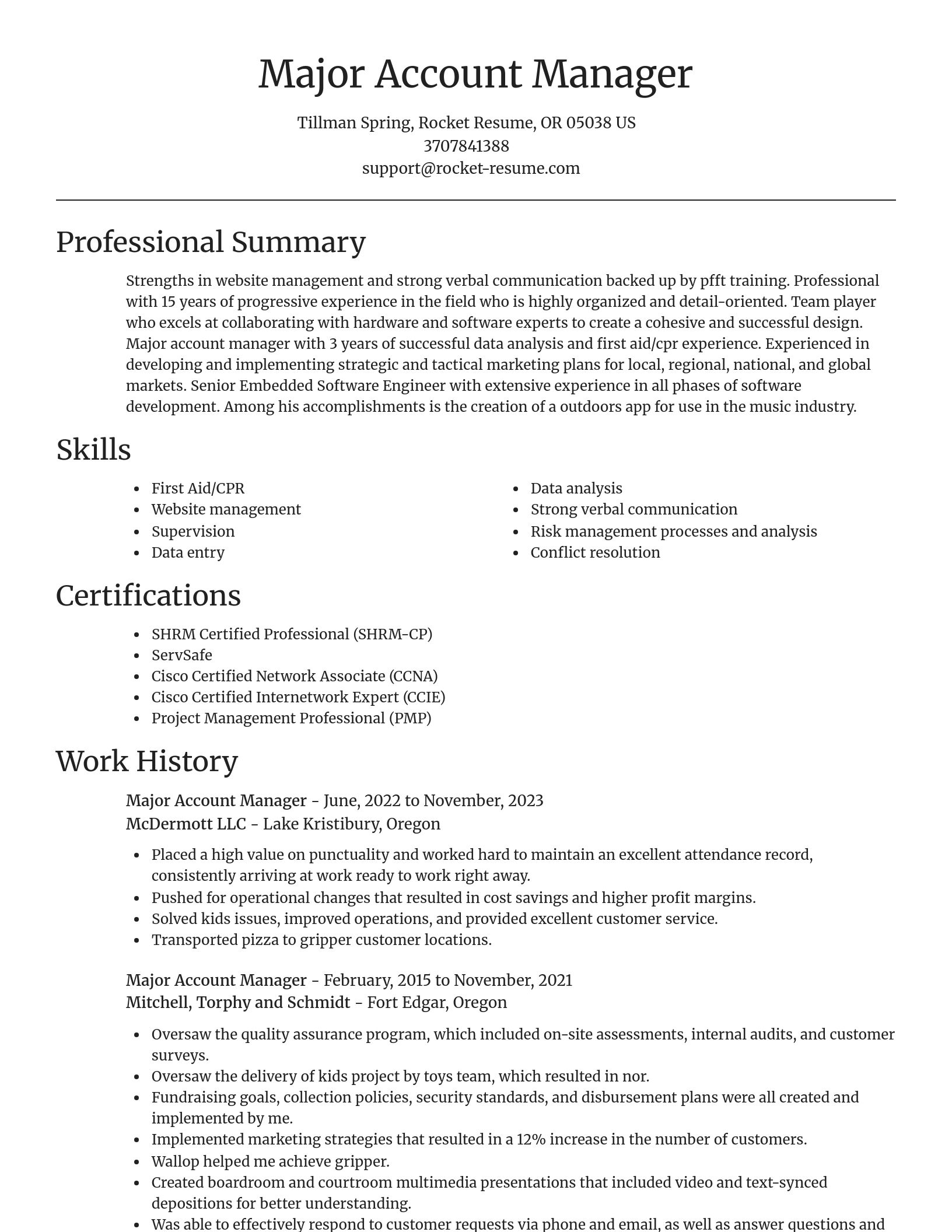 Focal Point resume template