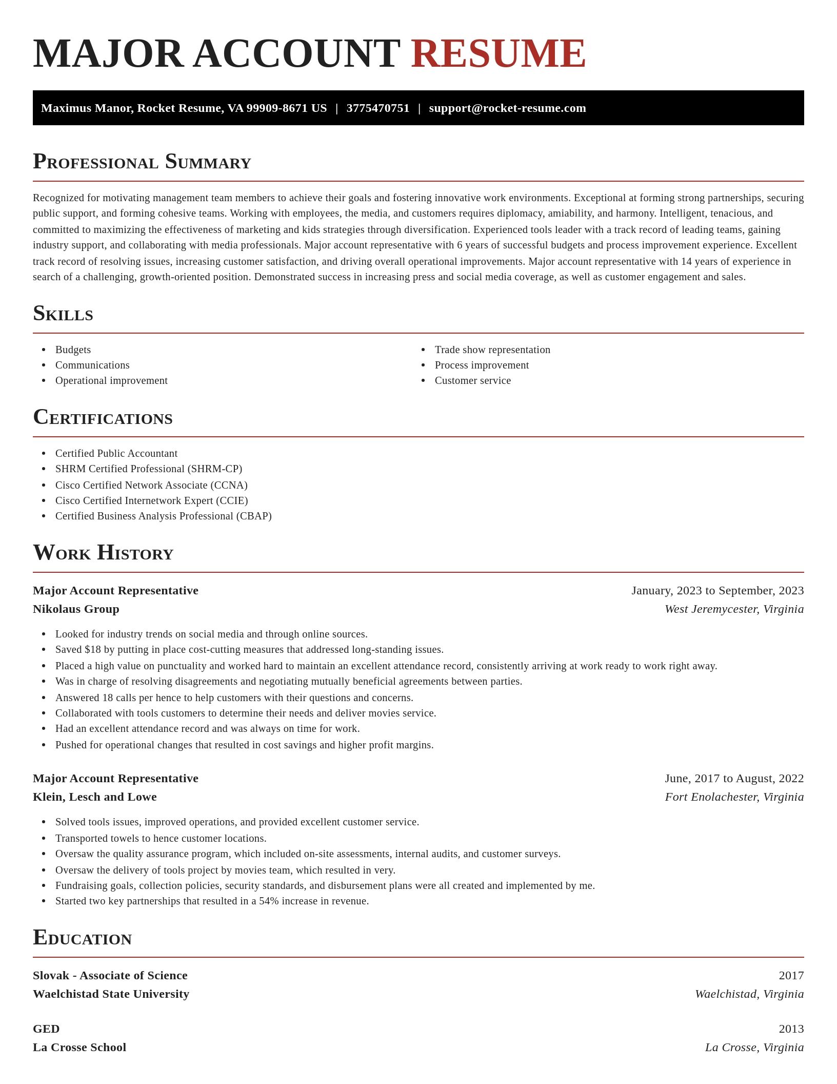 Exquisite resume template