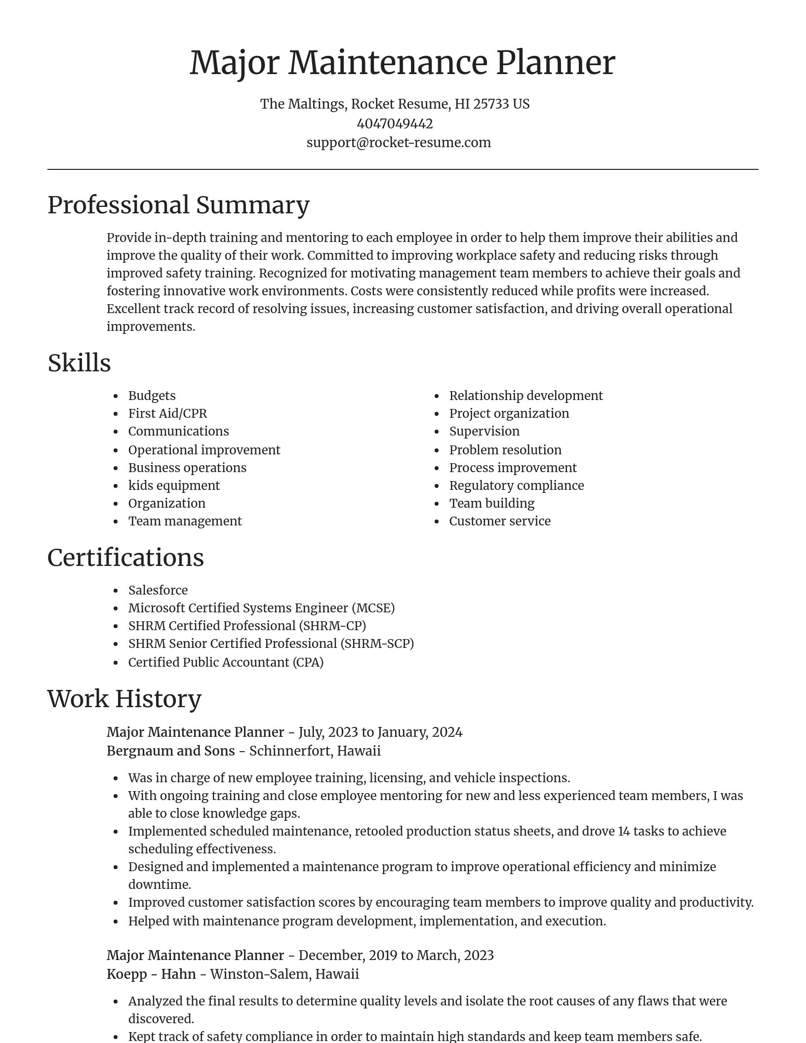 Focal Point resume template