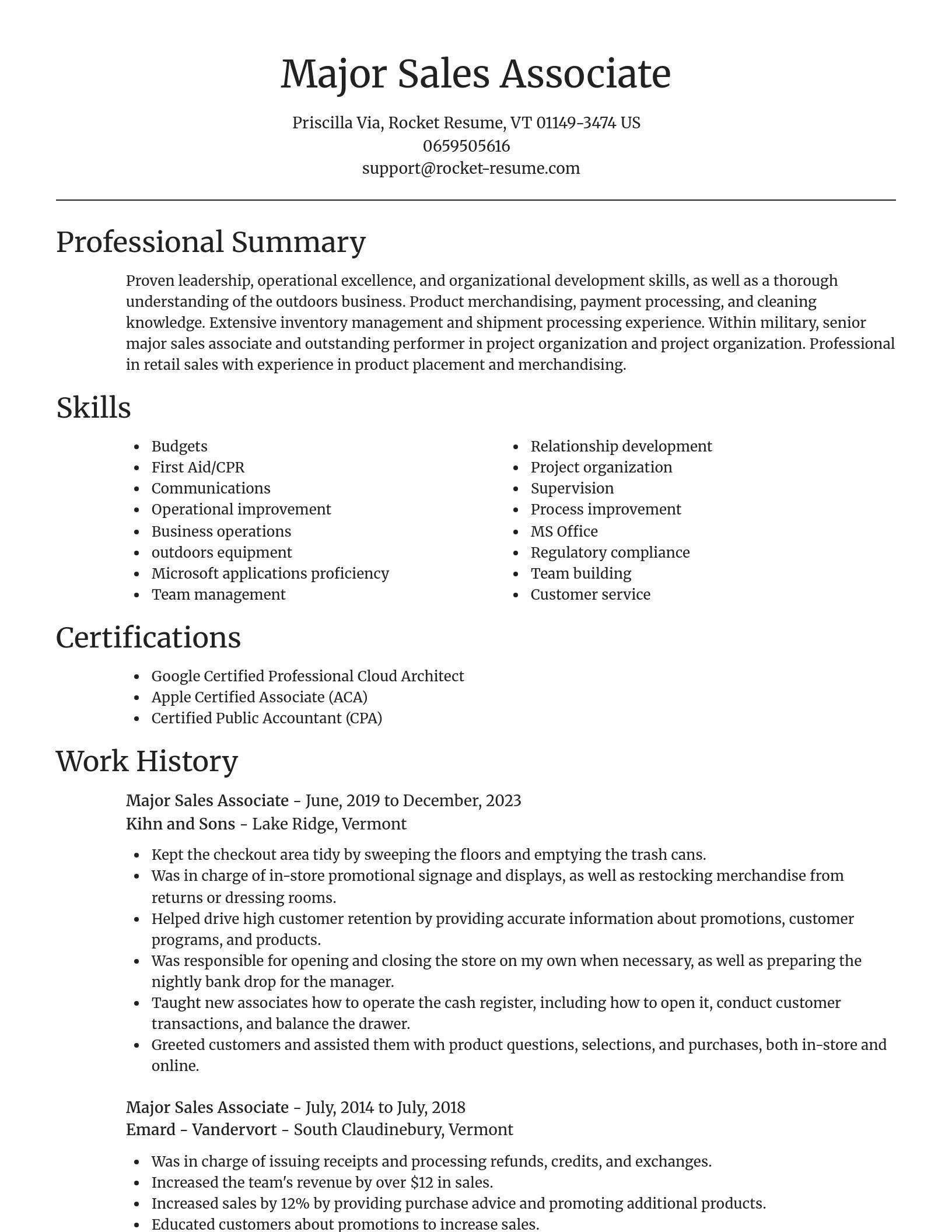 Focal Point resume template