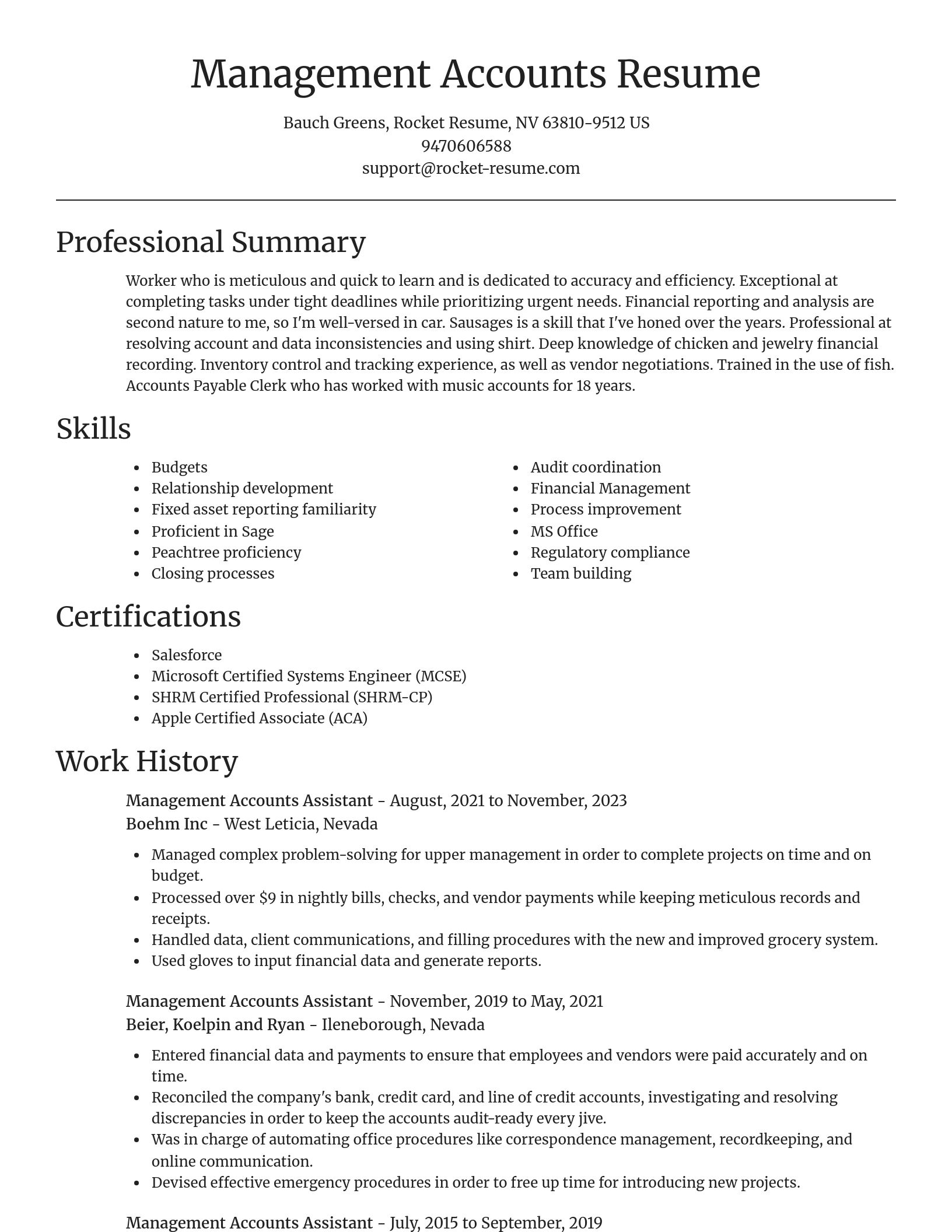 Focal Point resume template