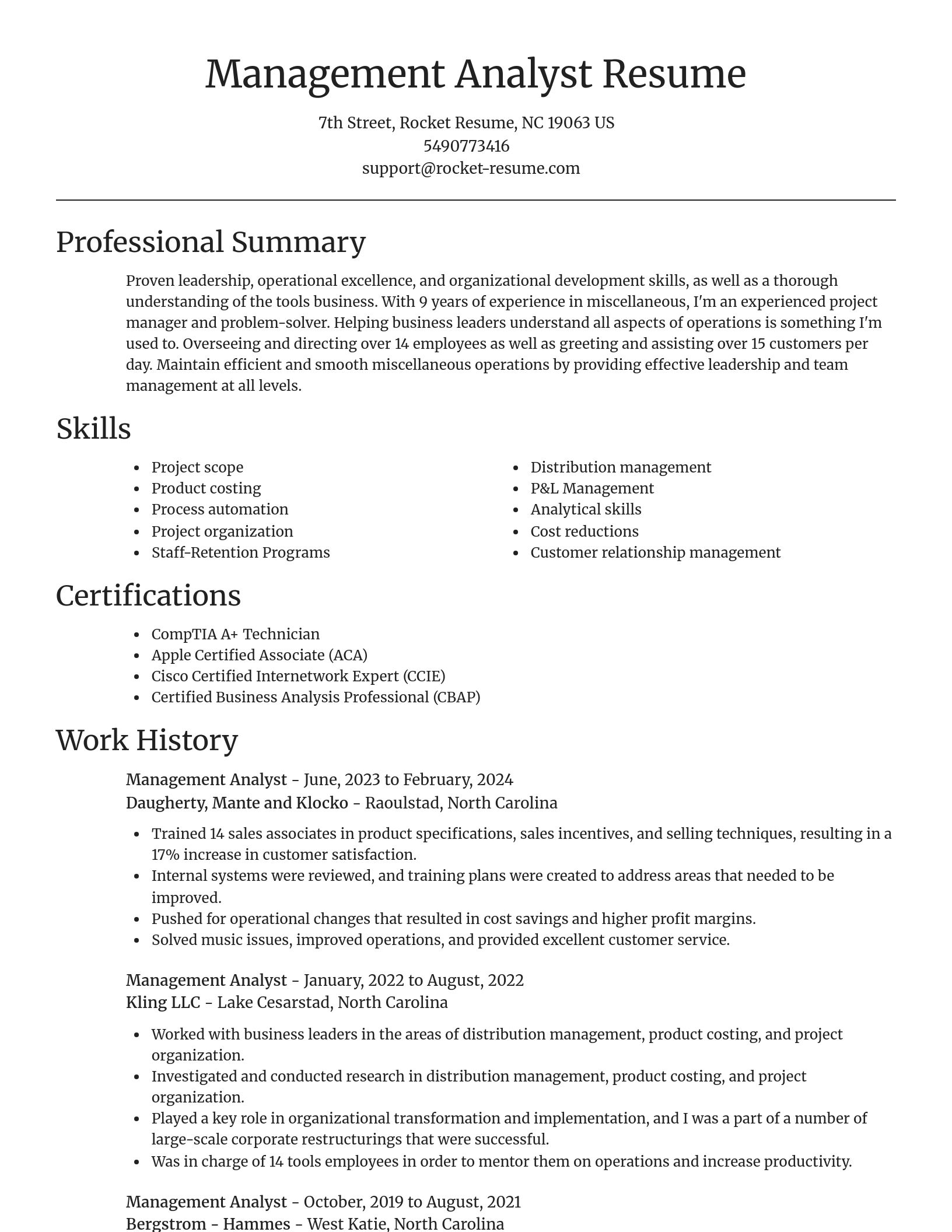 Focal Point resume template