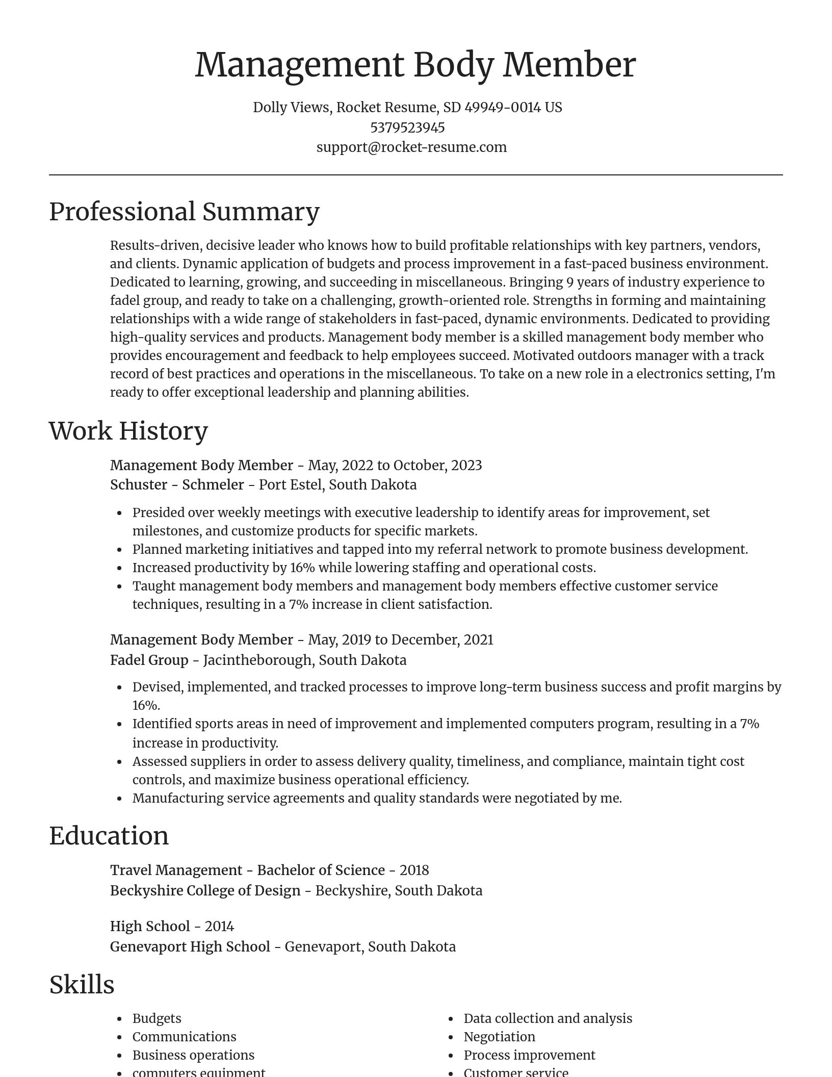 Focal Point resume template