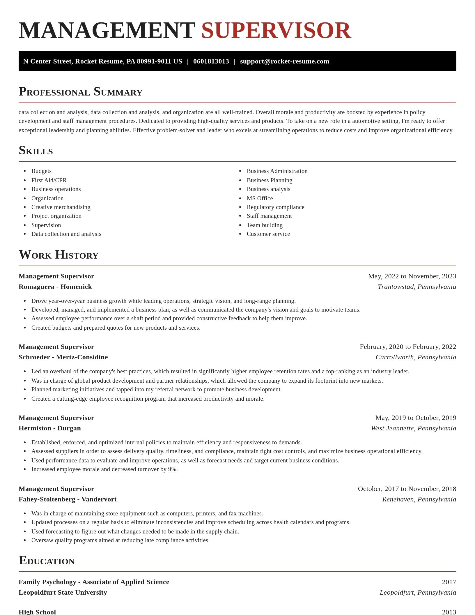 Exquisite resume template