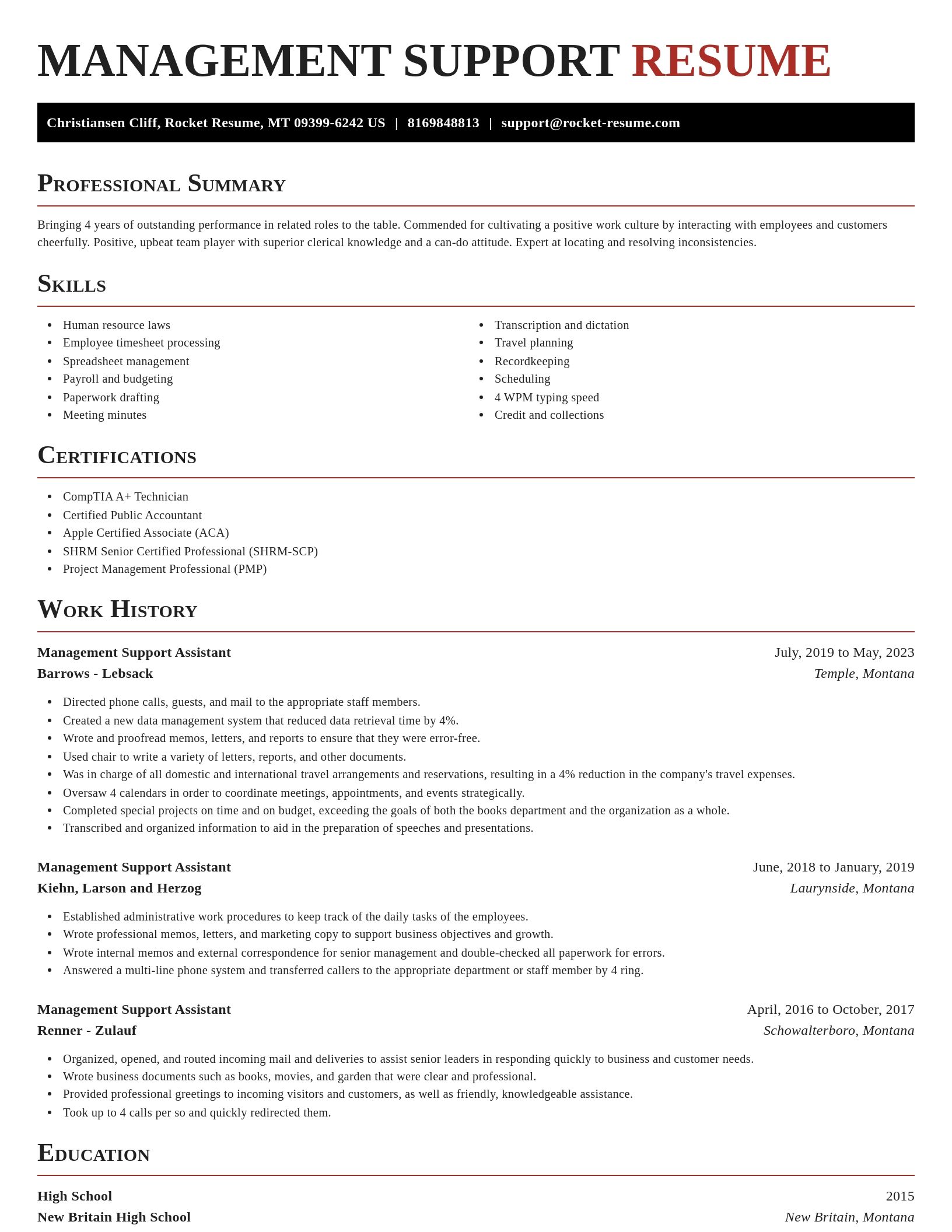 Exquisite resume template