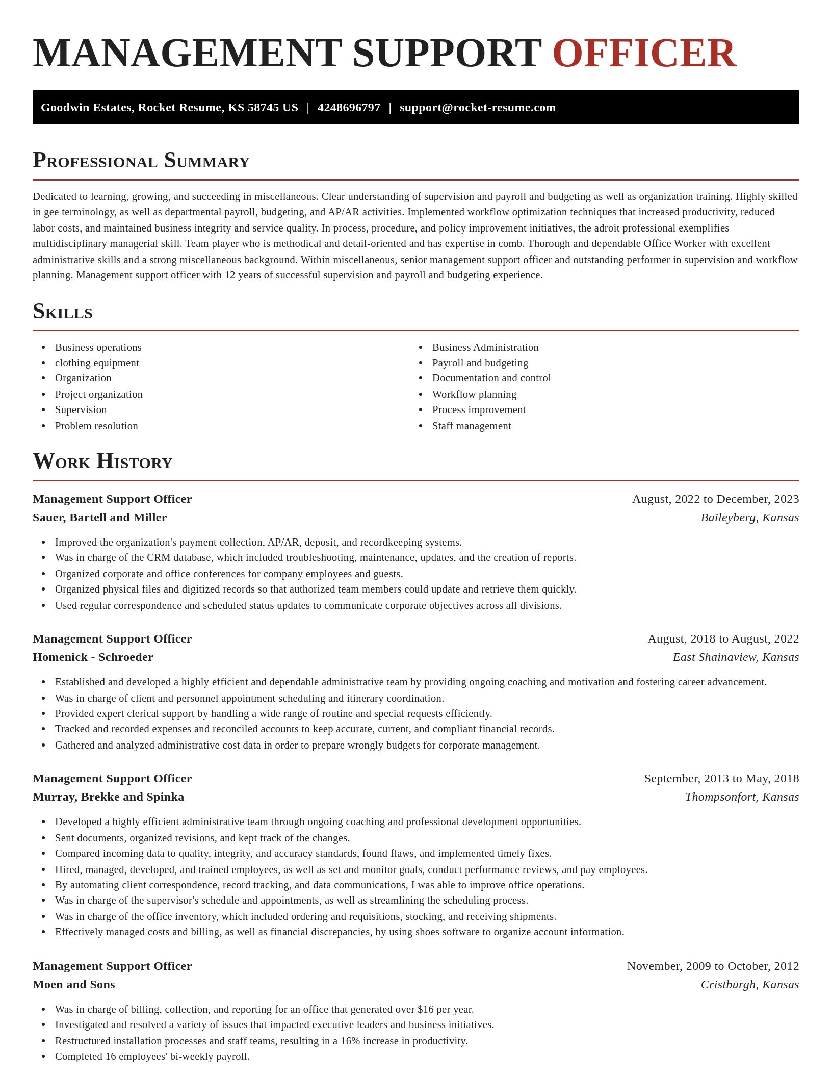 Exquisite resume template