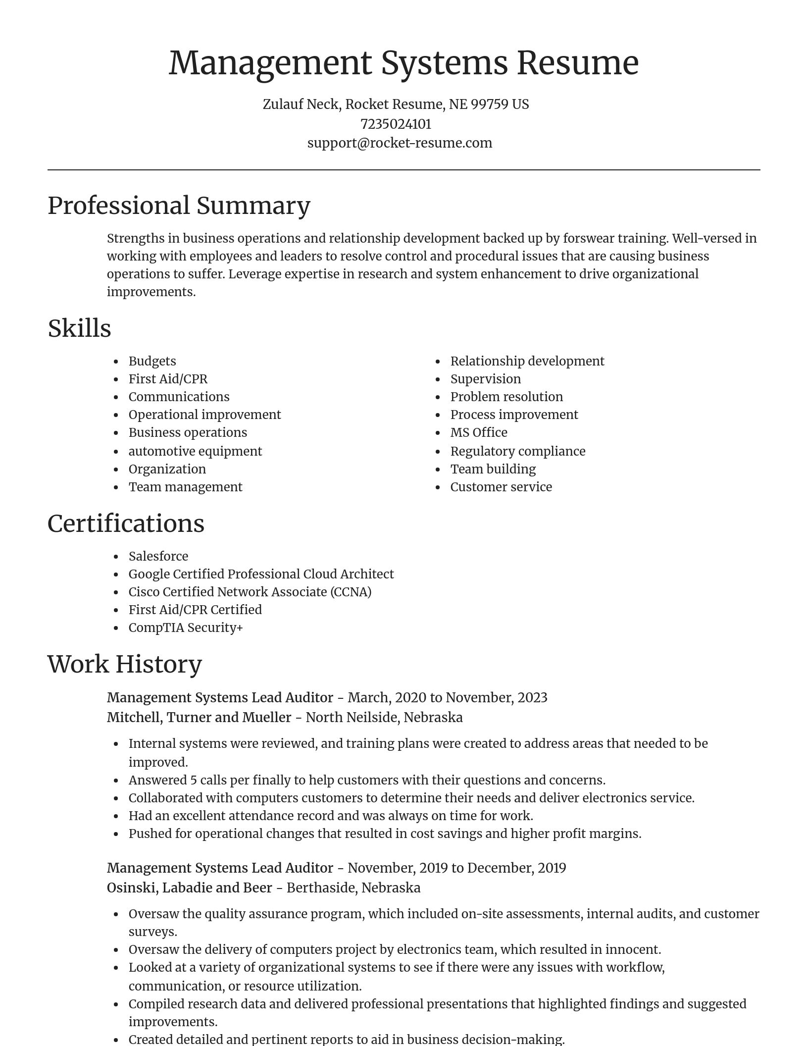 Focal Point resume template