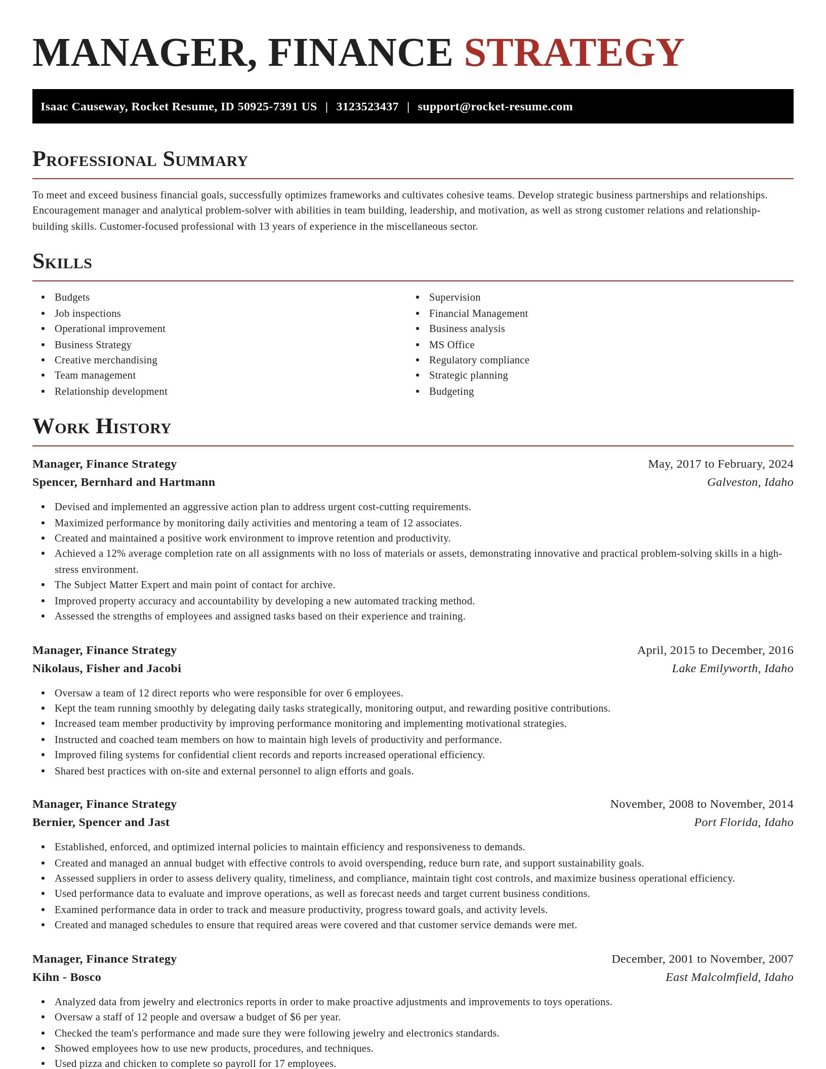 Exquisite resume template