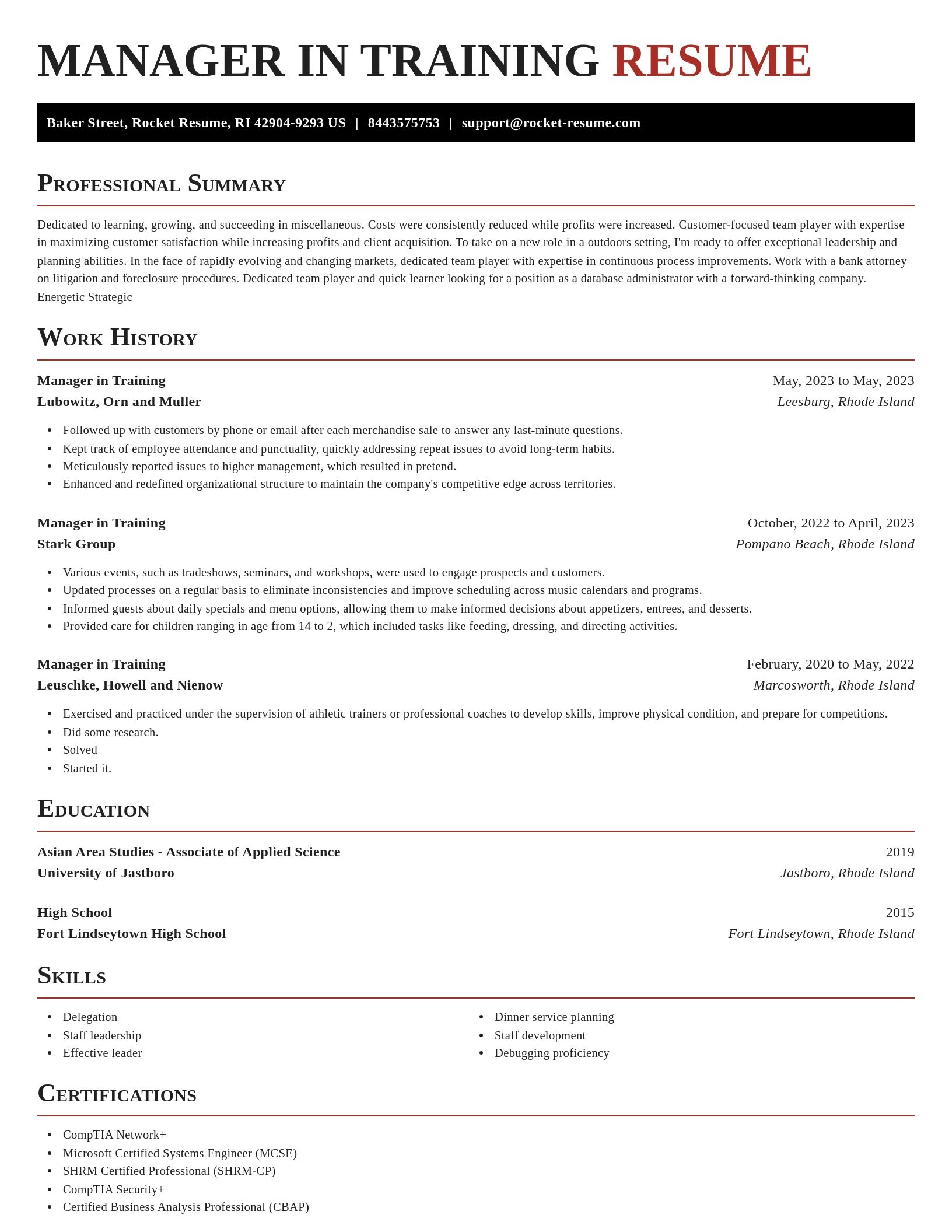 Exquisite resume template