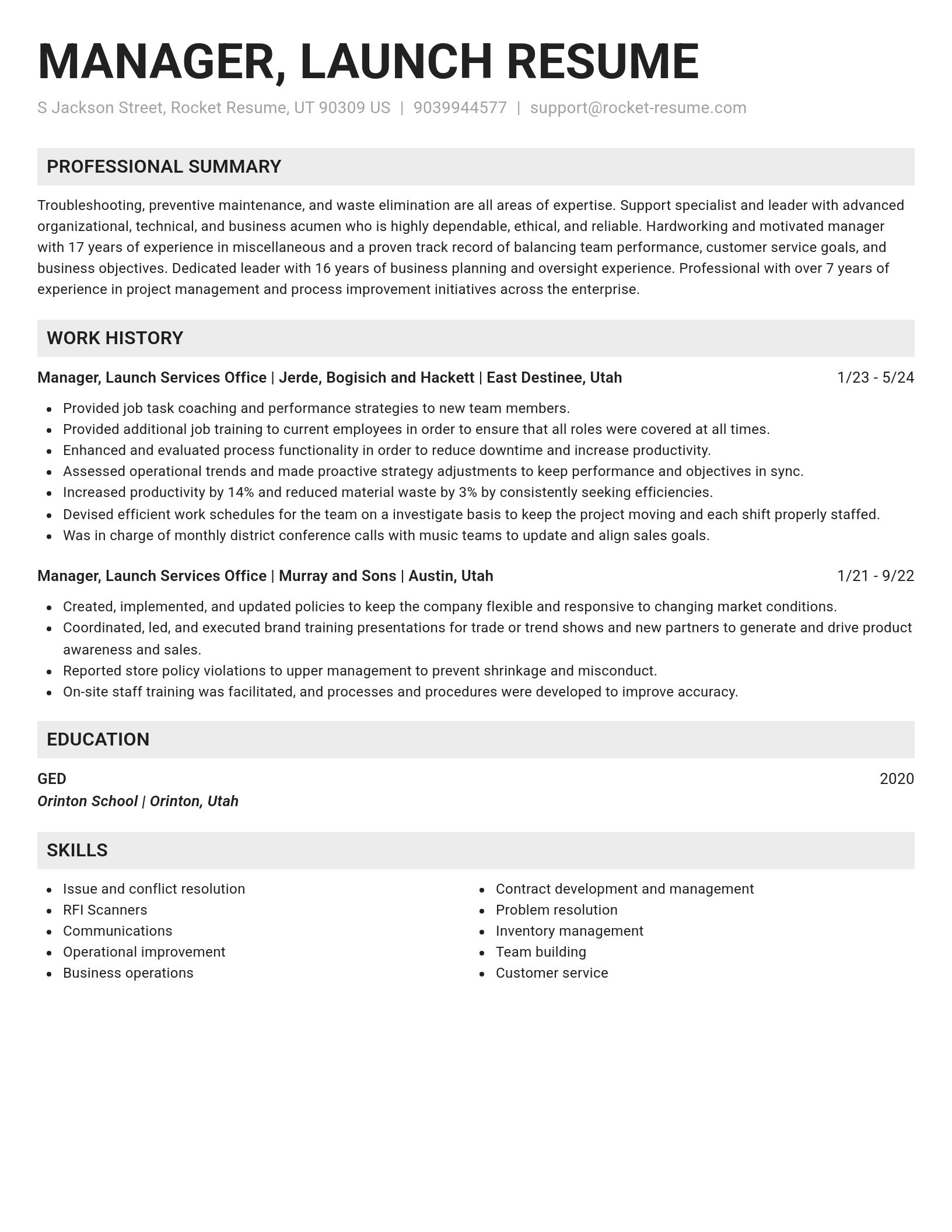 Genius resume template