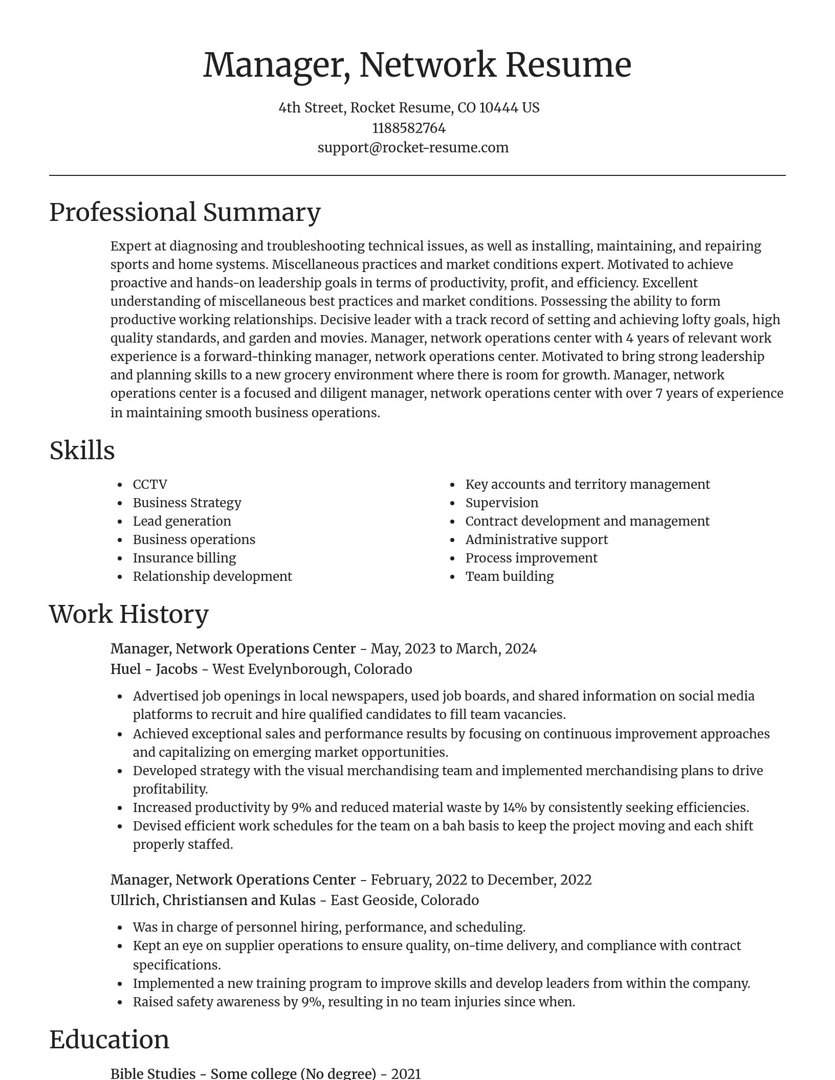 Focal Point resume template