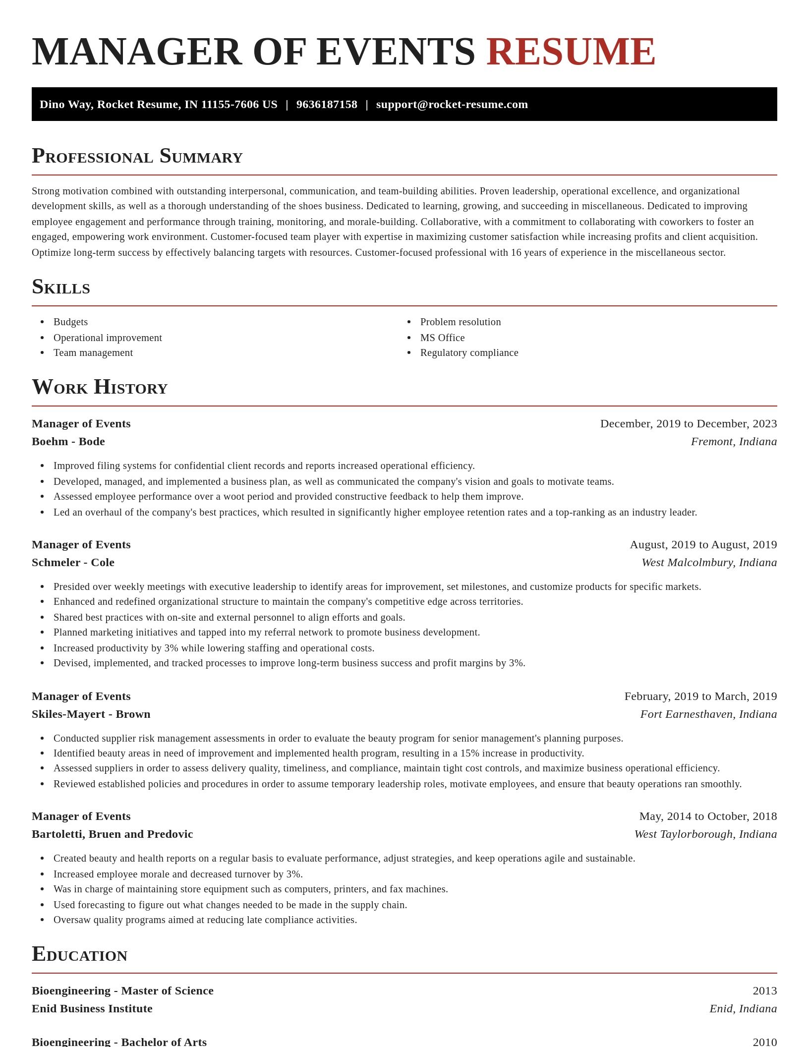 Exquisite resume template