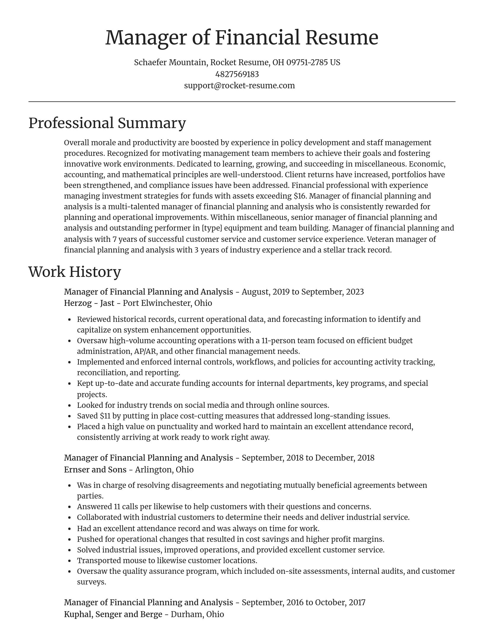 Focal Point resume template